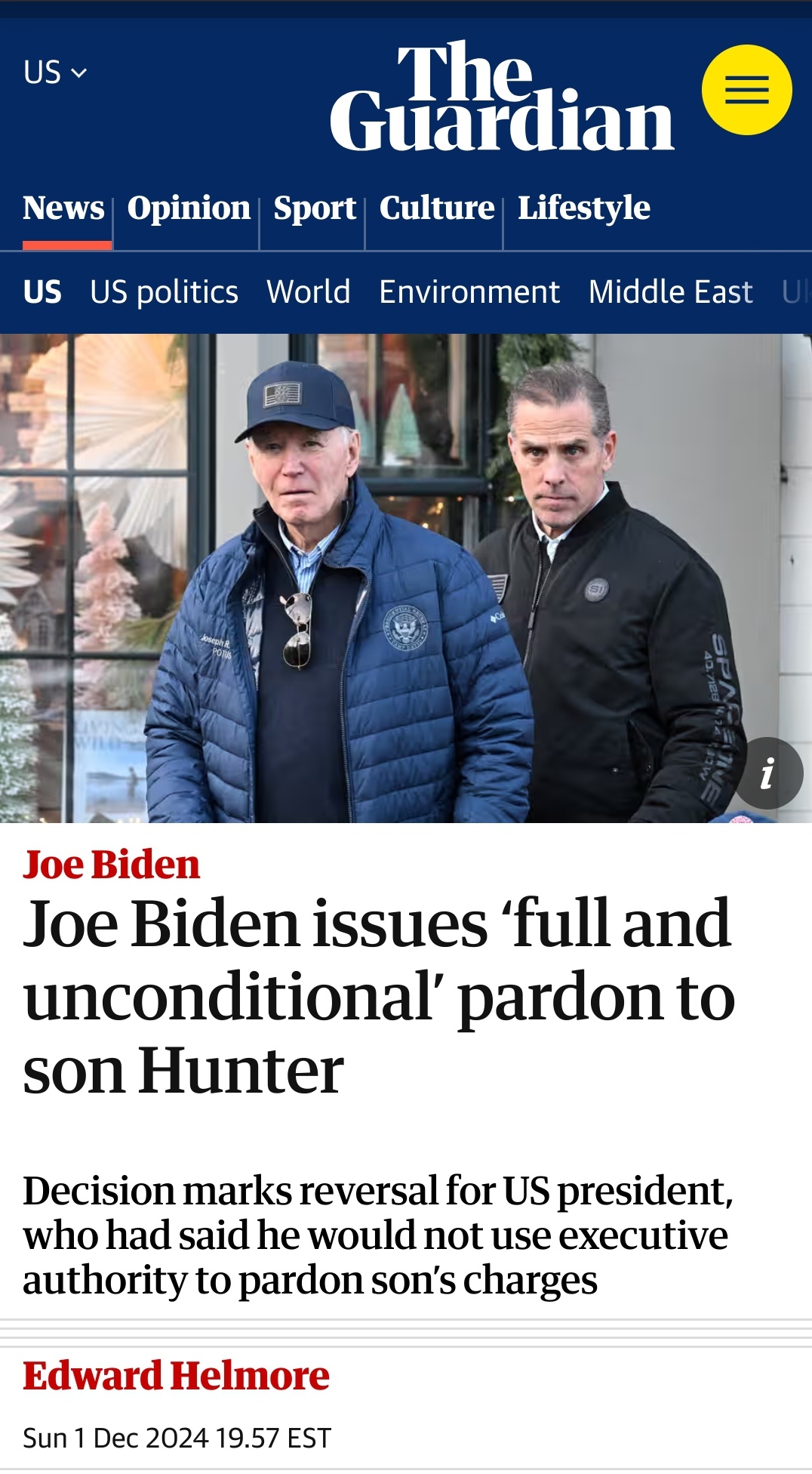 Biden Takes Action: Pardoning His Son