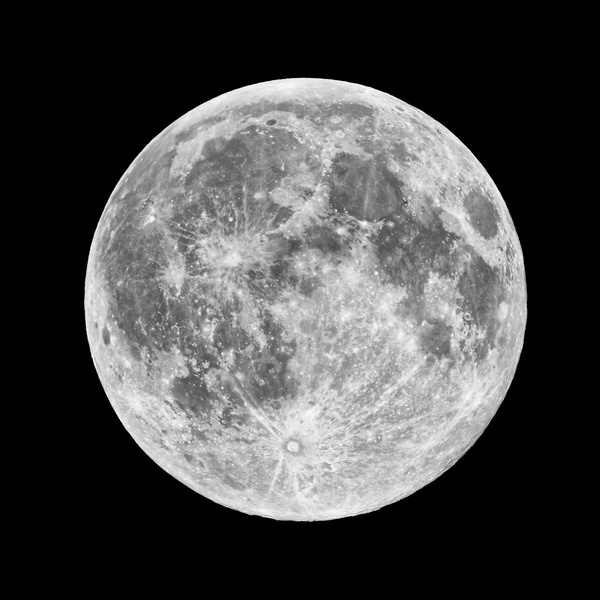 The Moon: Originally Flipped and Rotated