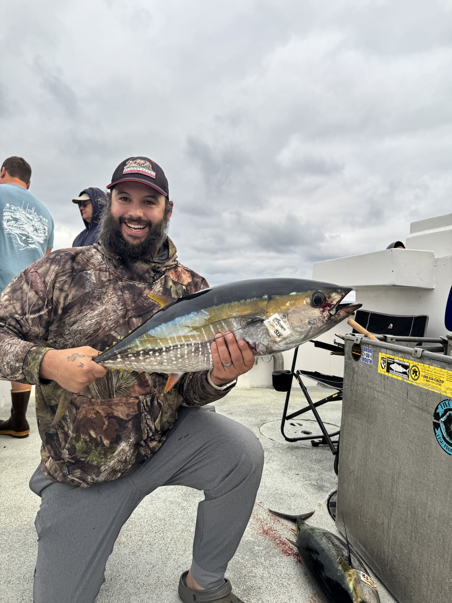 Celebrating My First Yellowfin Tuna Catch!