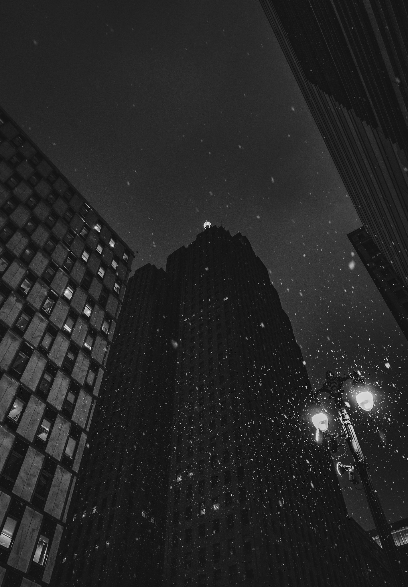 A Magical Snowy Night in Detroit, Michigan