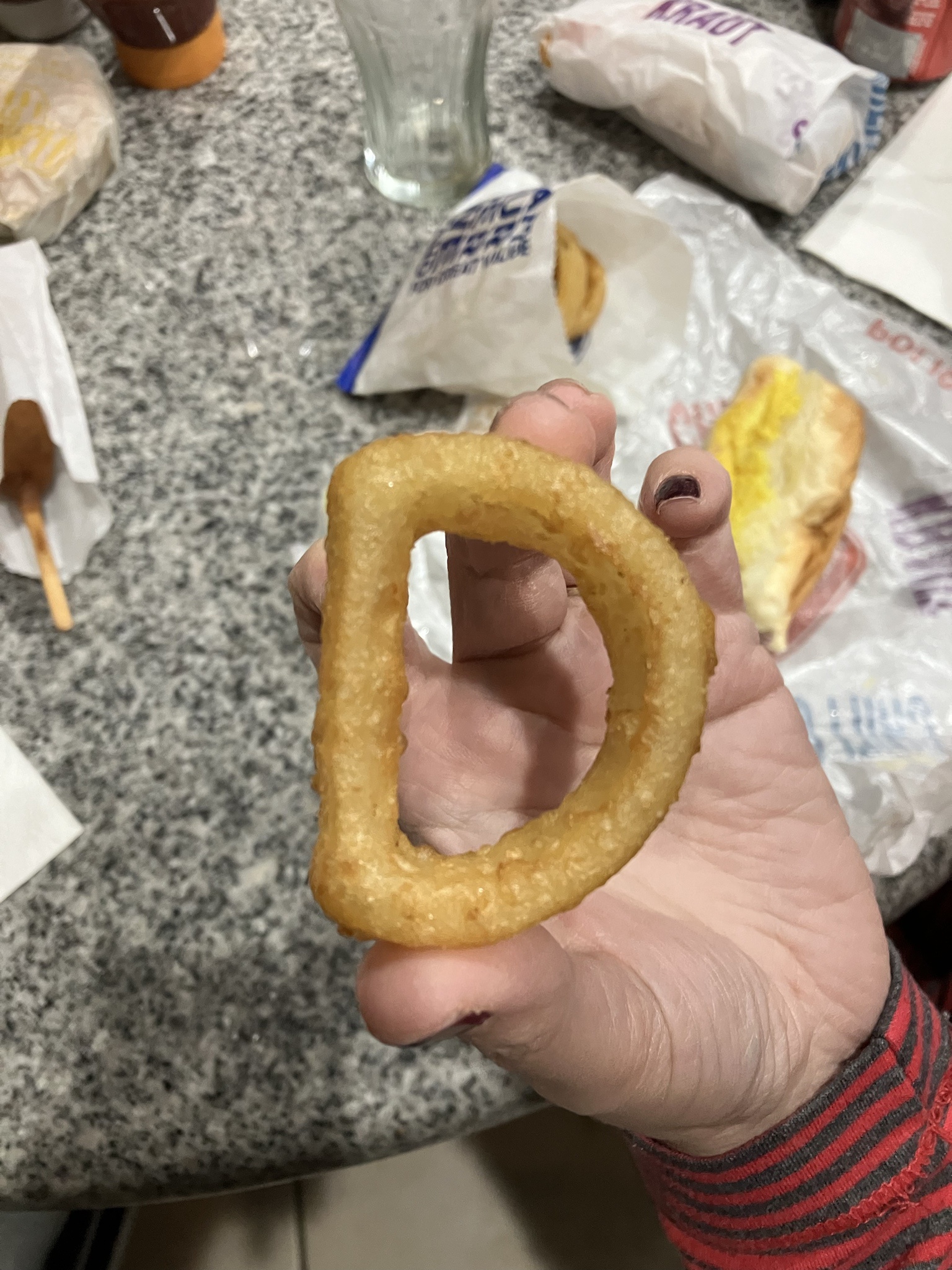 My Wife's Unique Take on an 'Onion Ring'