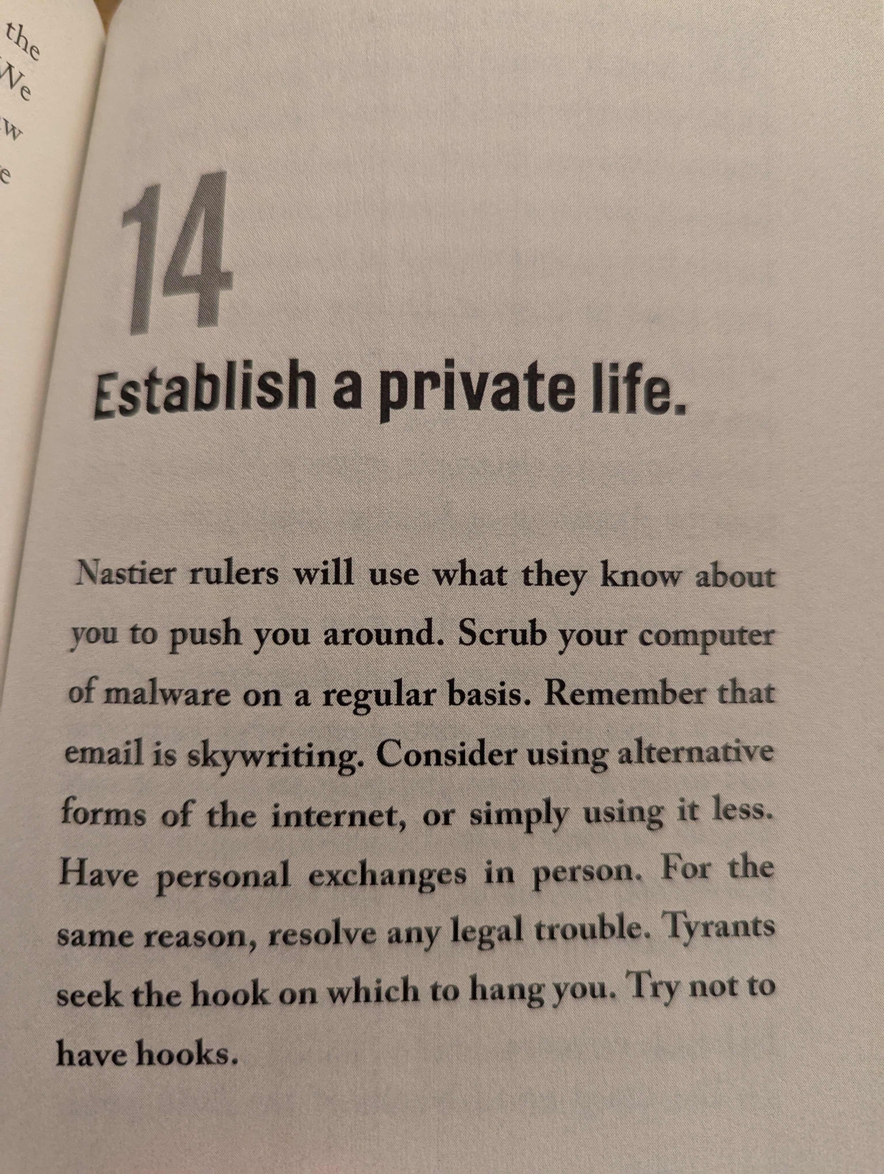 On Tyranny - Insightful Rule #14