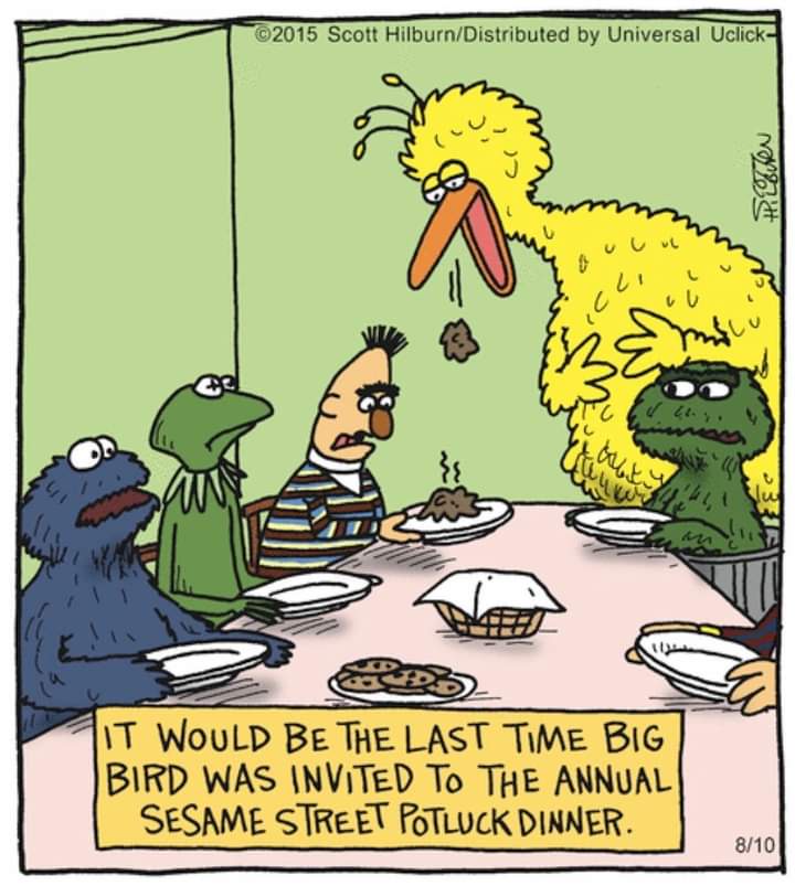 Gathering for a Sunday Potluck Feast