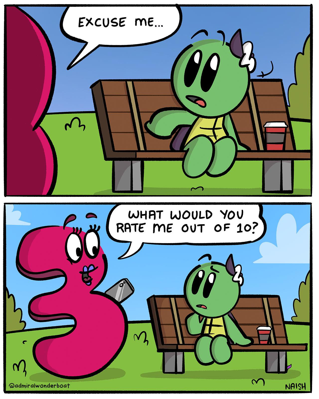 This one definitely resembles a 3 (original content)