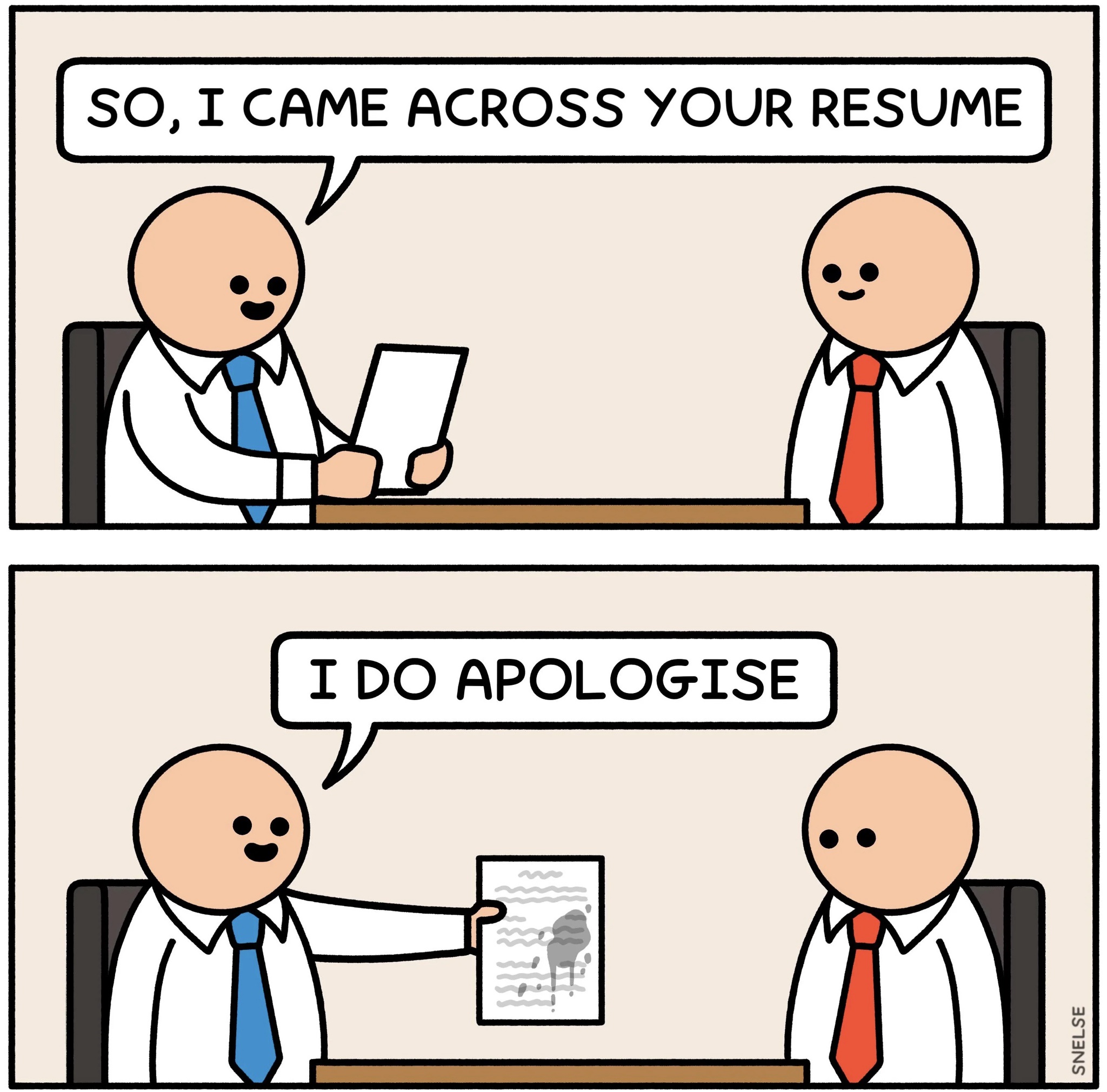 The struggles of crafting the perfect résumé.
