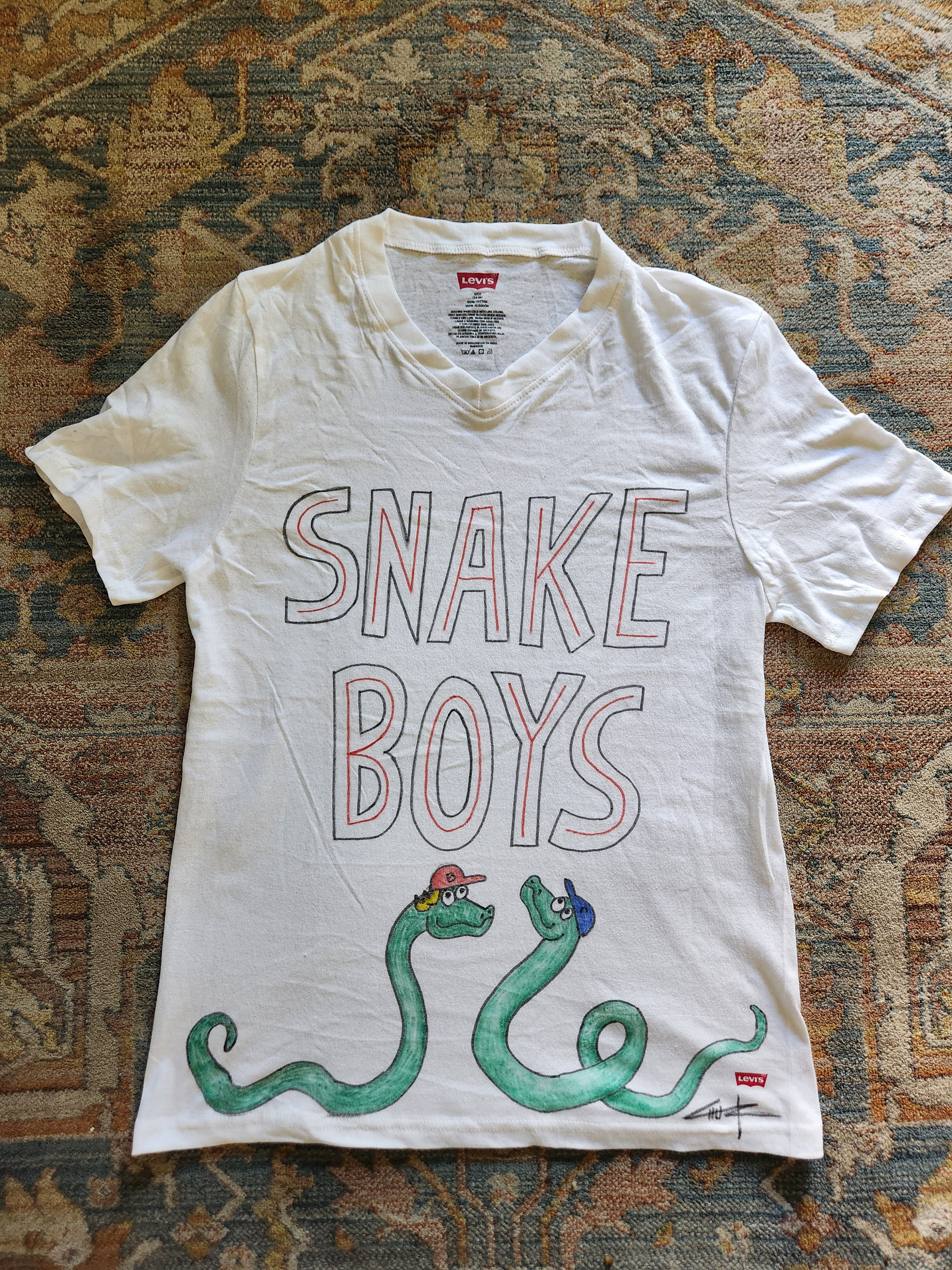 Stylish Snake Boys Unite in This Trendy Shirt
