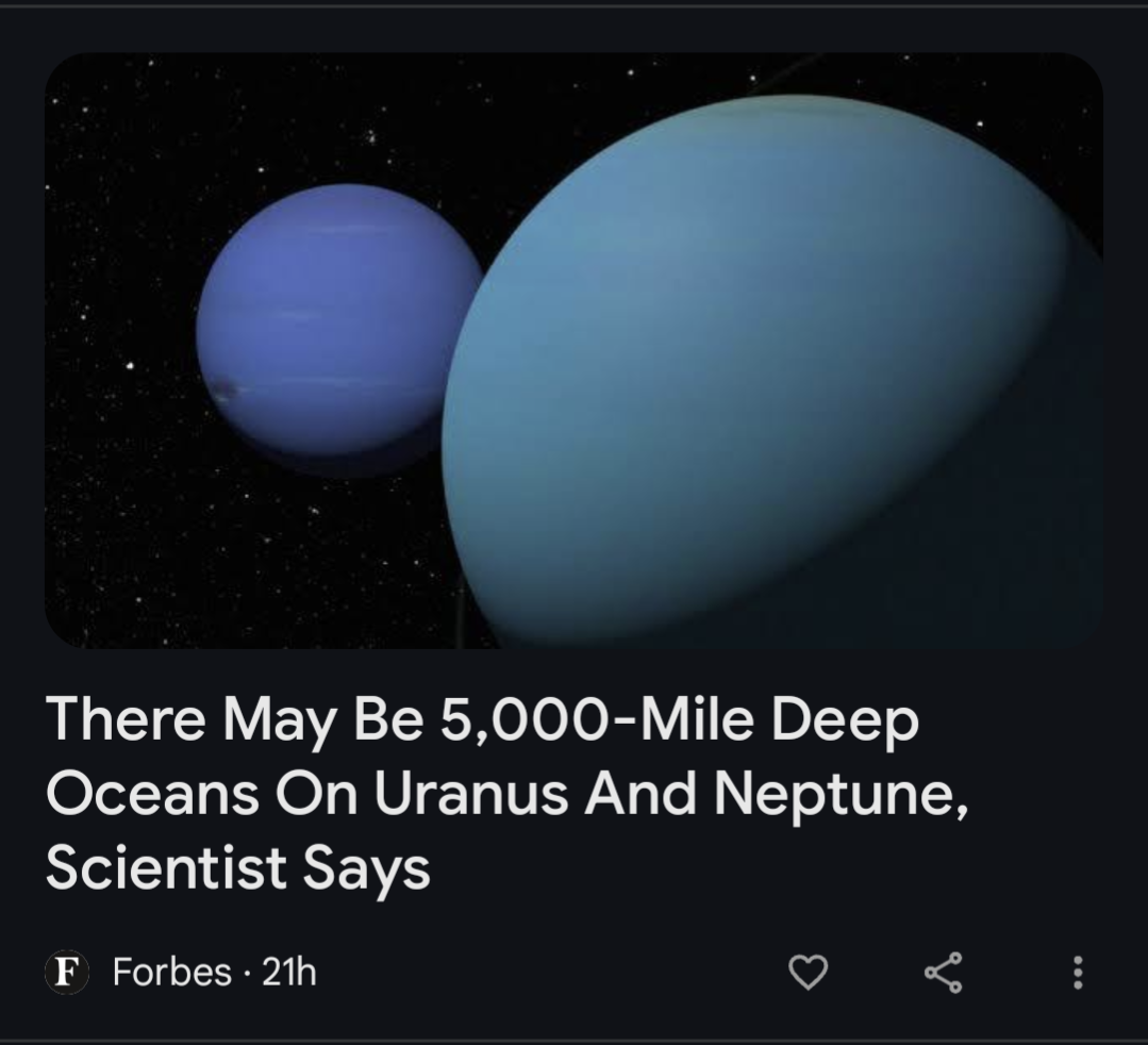 Mind-Blowing Discovery: Scientists Claim There's a Hidden Ocean in Uranus