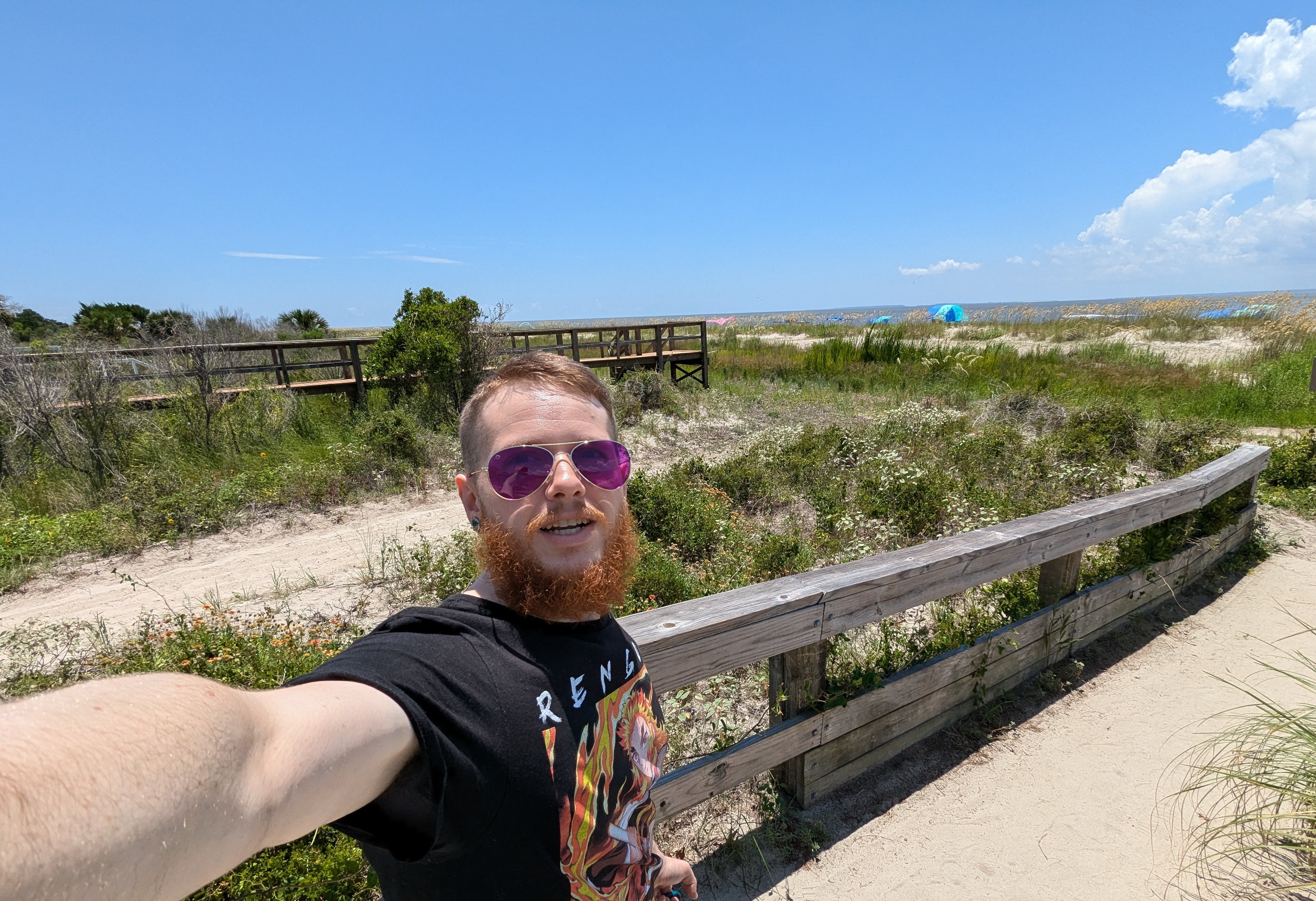 Christmas Beach Trip Selfie Fun