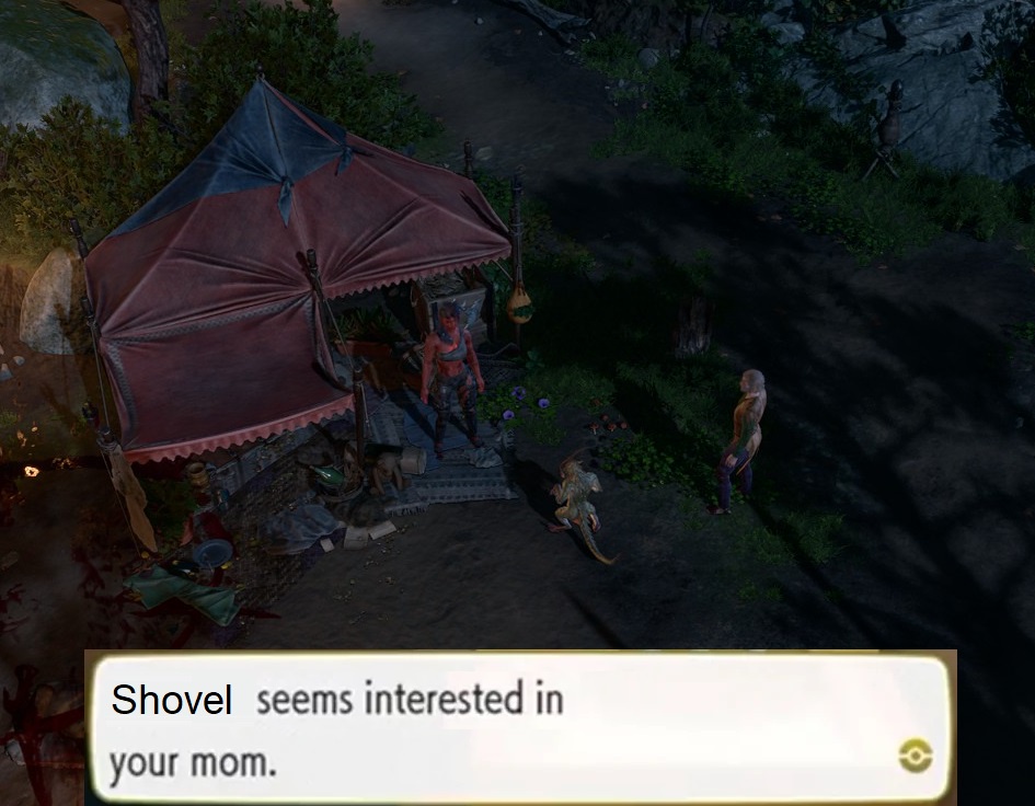 The Shovel That Always Appears in Front of Karlach's Tent Reminds Me of This: