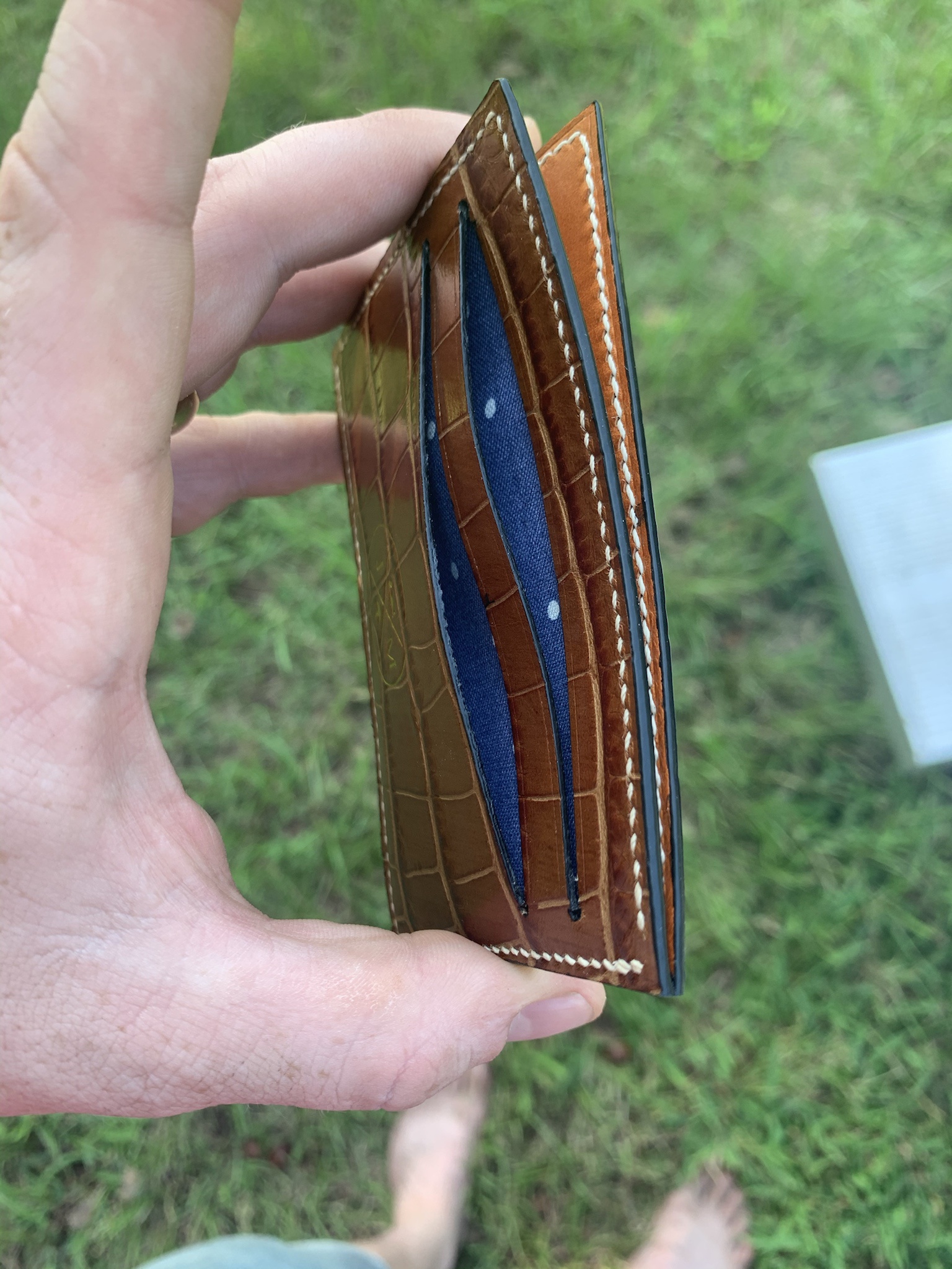 Stylish Card Wallet with Fabric Lining