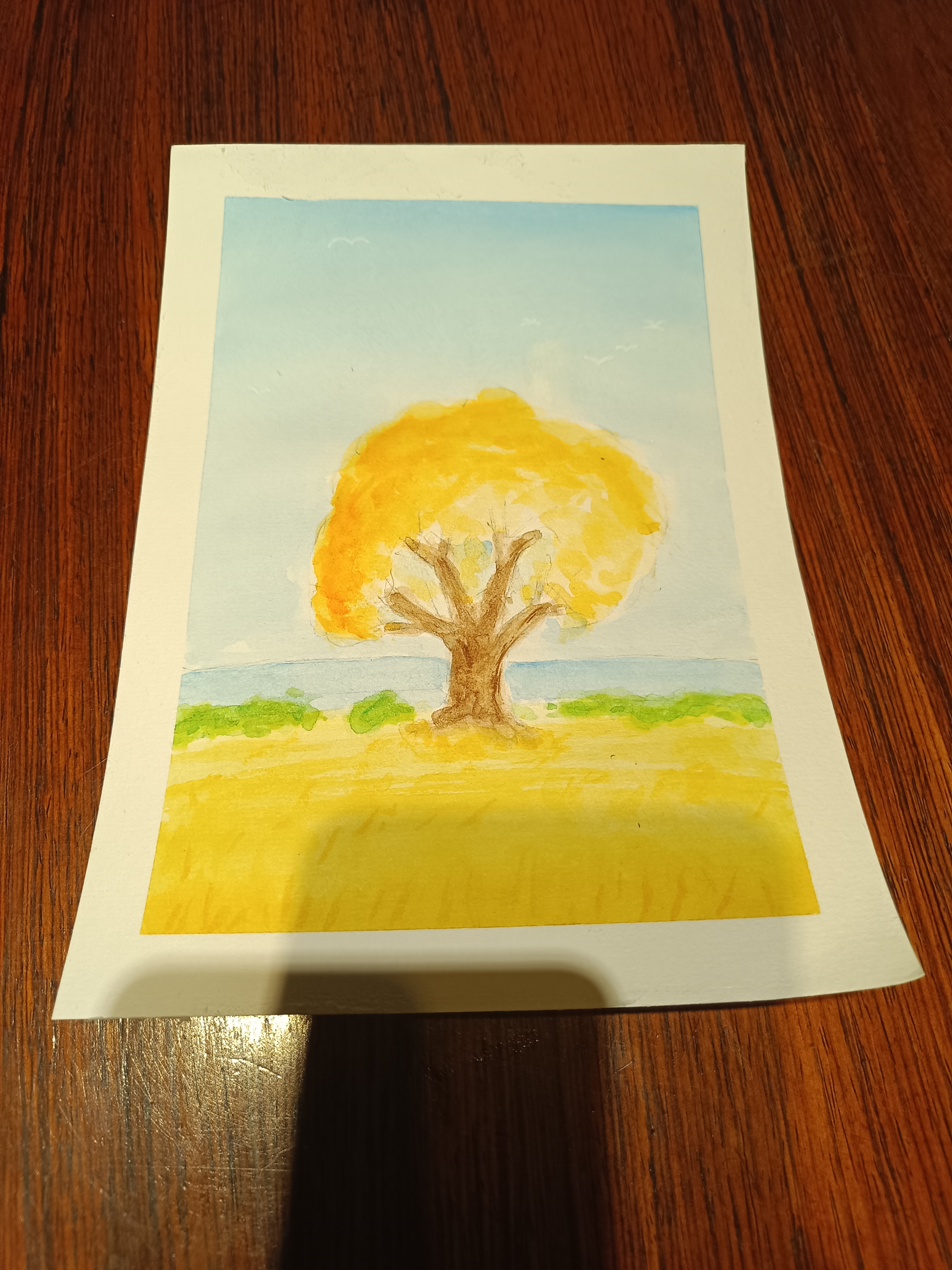 A Beautiful Tree Captured in Watercolor