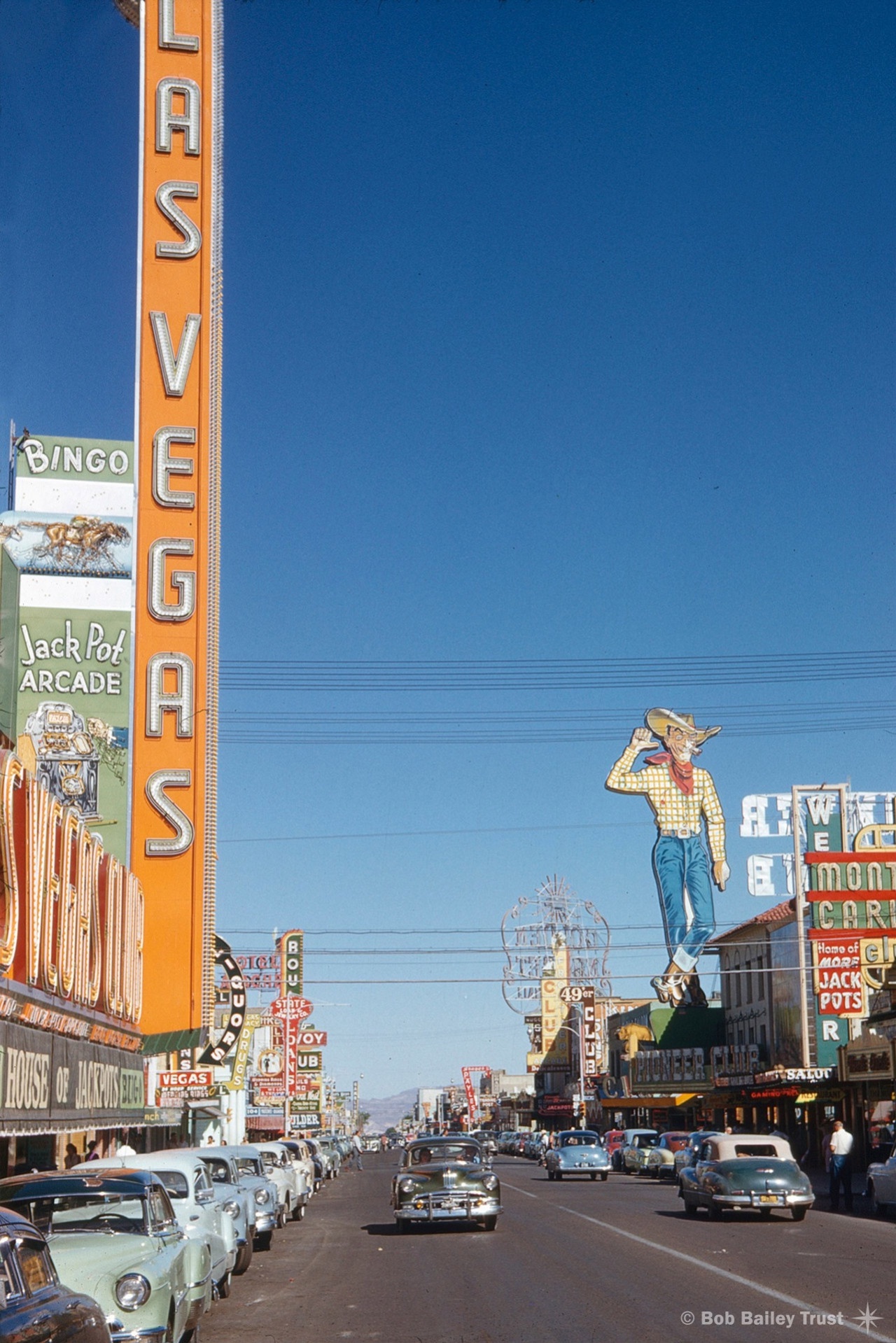 A Snapshot of Fremont Street, Las Vegas in 1952