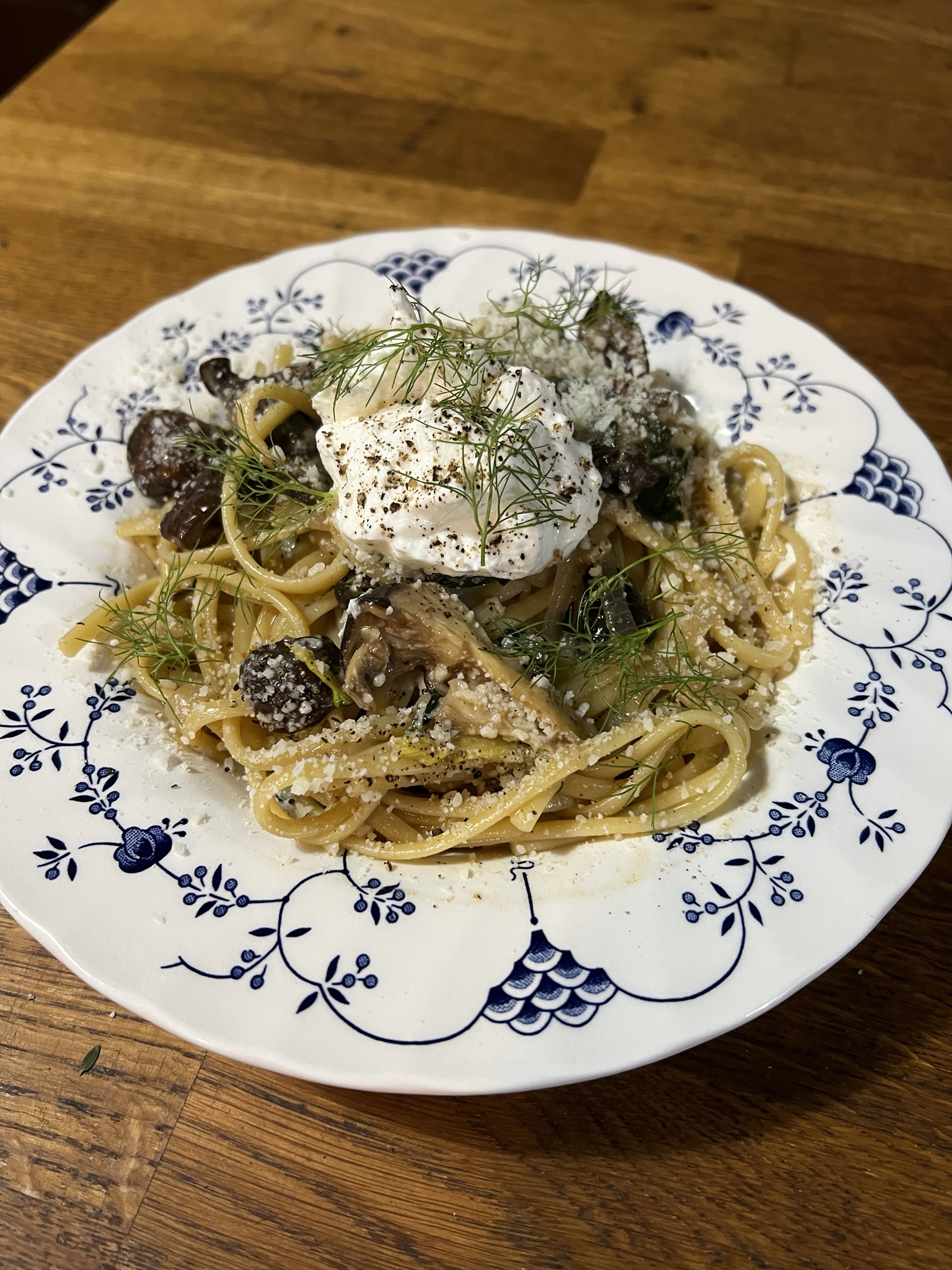 Mushroom linguine with a delightful twist!