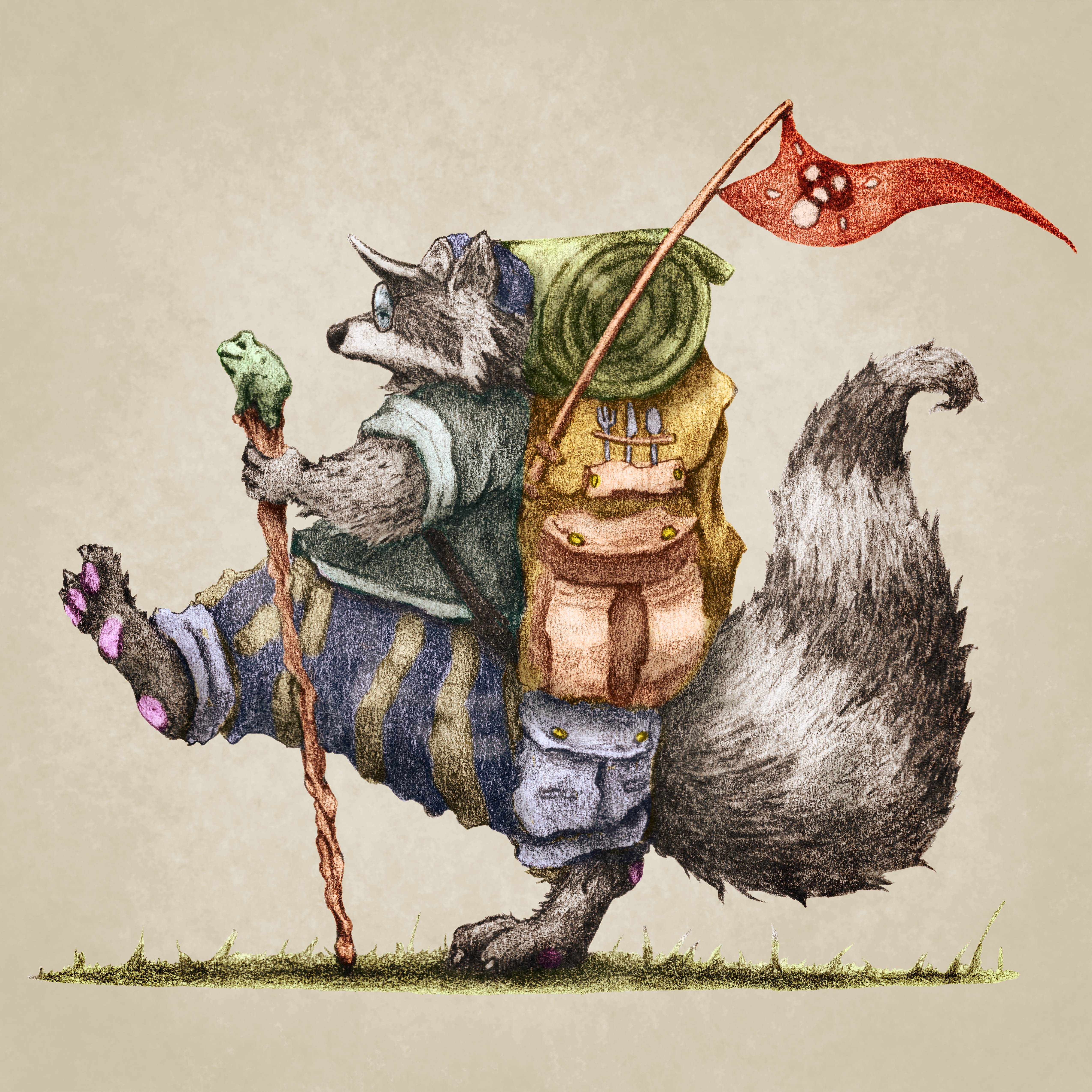 Just Wrapped Up the Coloring and Final Touches on This Little Adventurer!