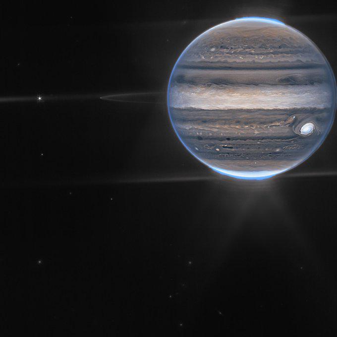 Stunning View of Jupiter Captured by the James Webb Space Telescope