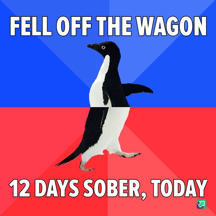 Tumbled Off the Wagon: A Relatable Struggle