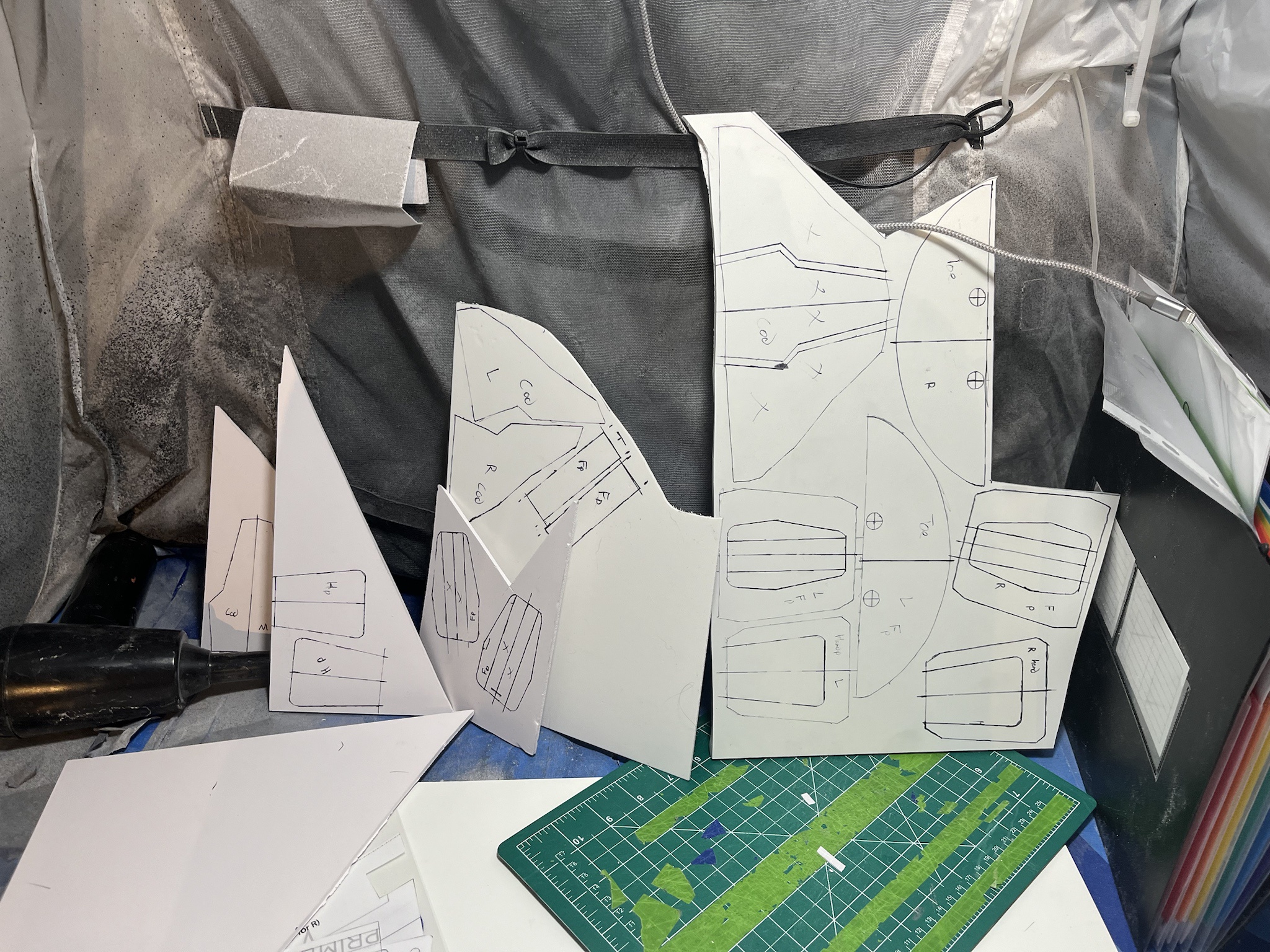 Designing armor for the Mandalorian Mercs Costume Club.