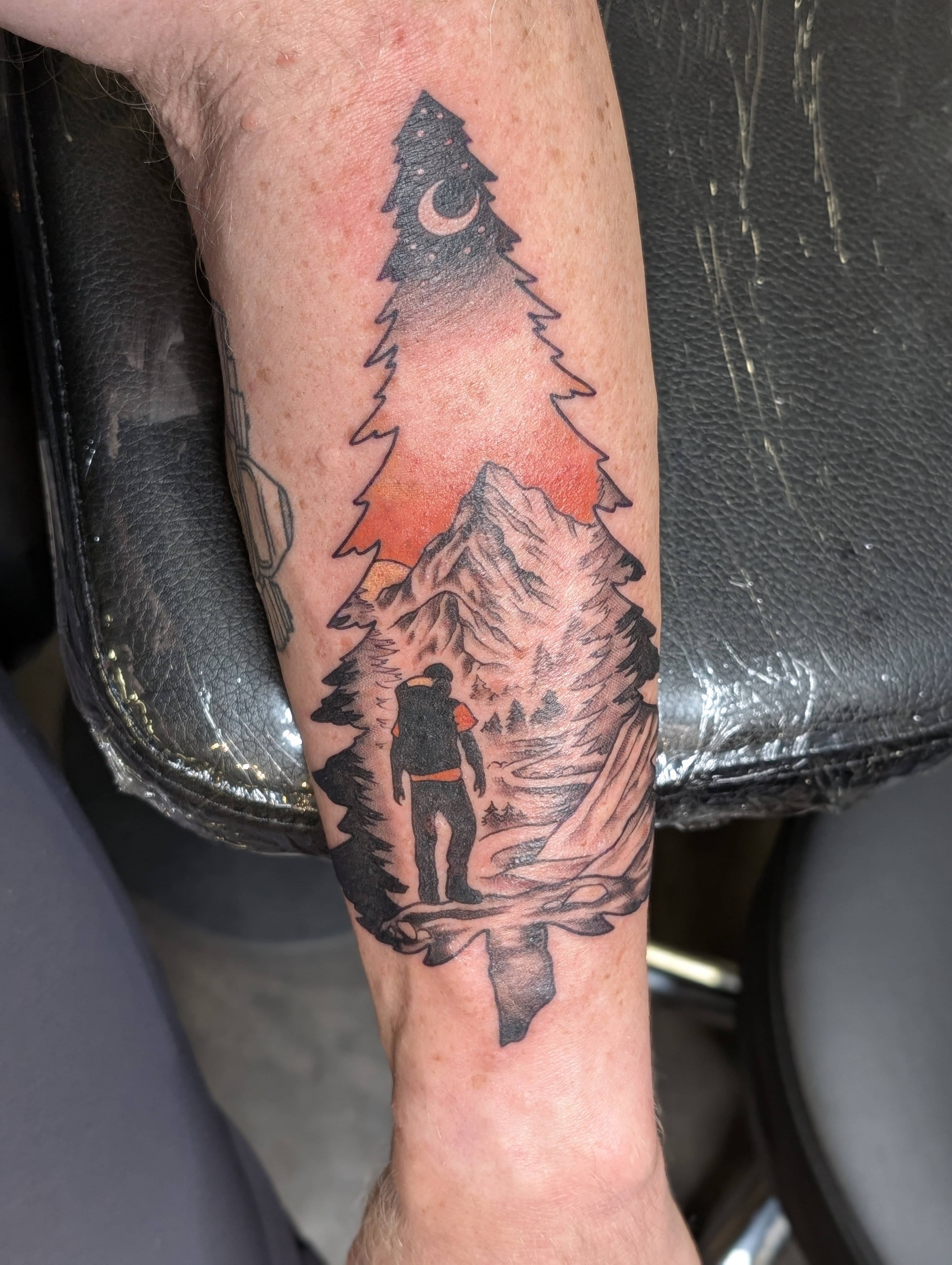 A tattoo that captures the spirit of adventure