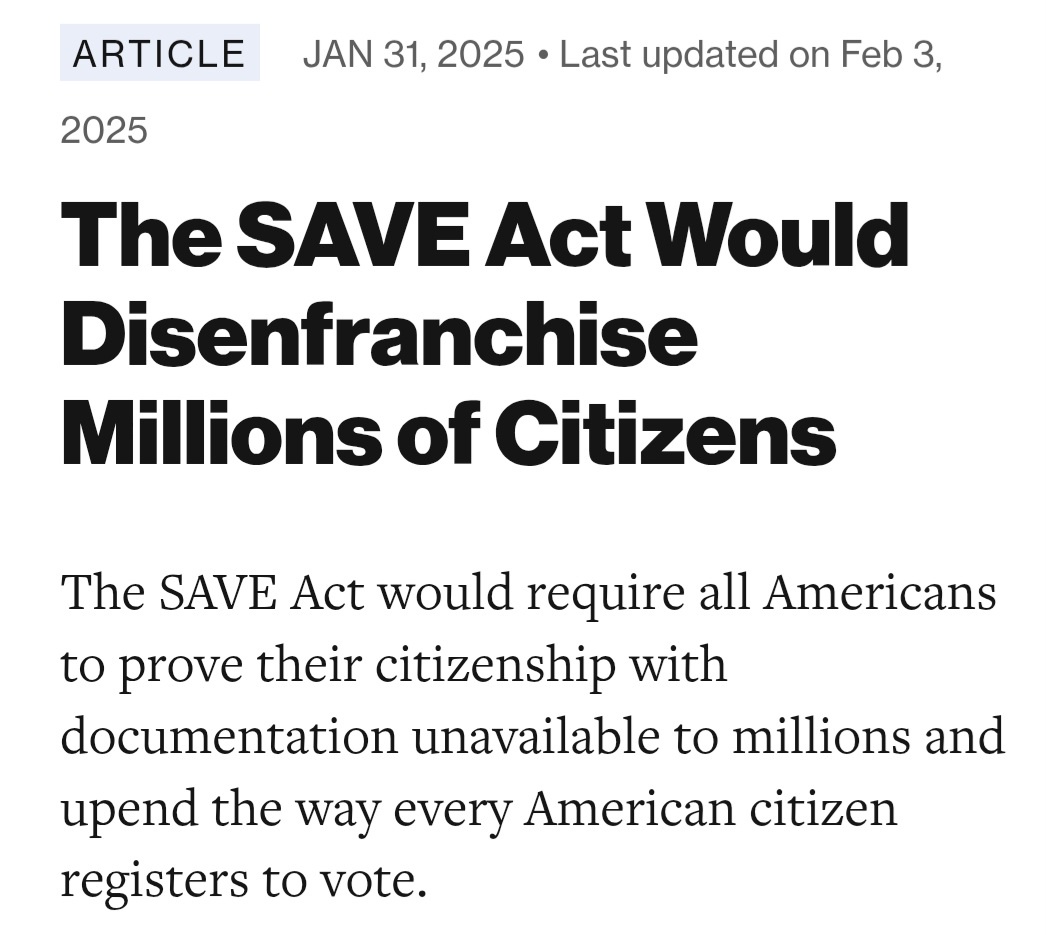 The Controversial SAVE Act: A Threat to Voter Rights, Especially for Women