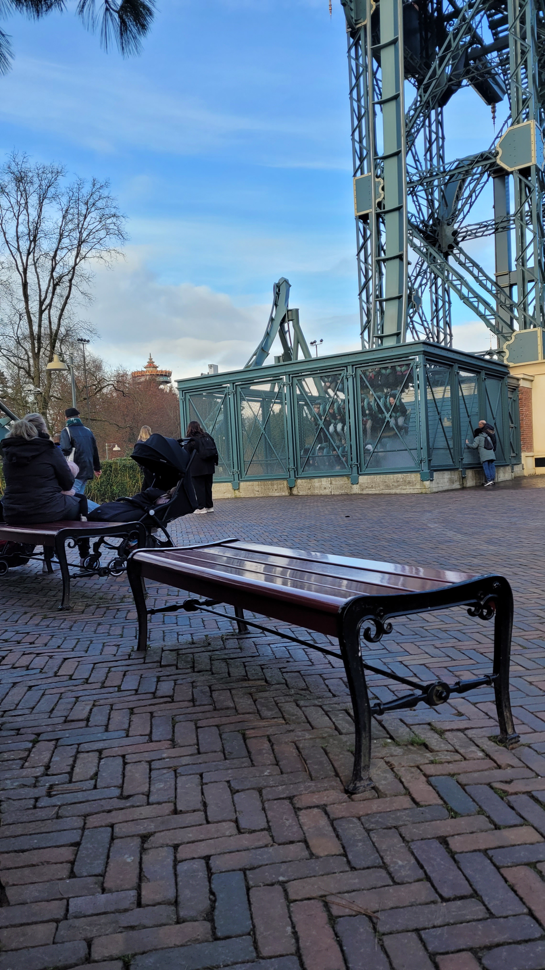Exploring New Perspectives: A Unique Look at Benches in Theme Parks