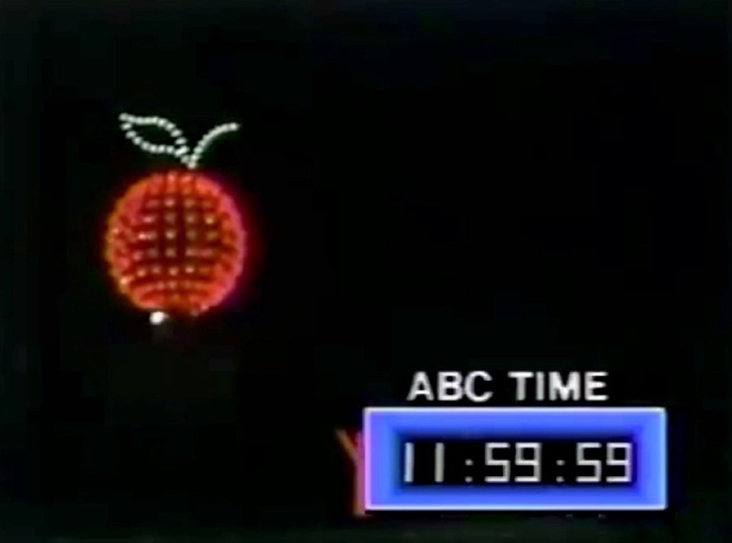 From 1981 to 1988, Times Square's New Year's Eve Ball was reimagined as a 'big apple' with vibrant red lights and a green stem, celebrating the 'I Love New York' campaign.