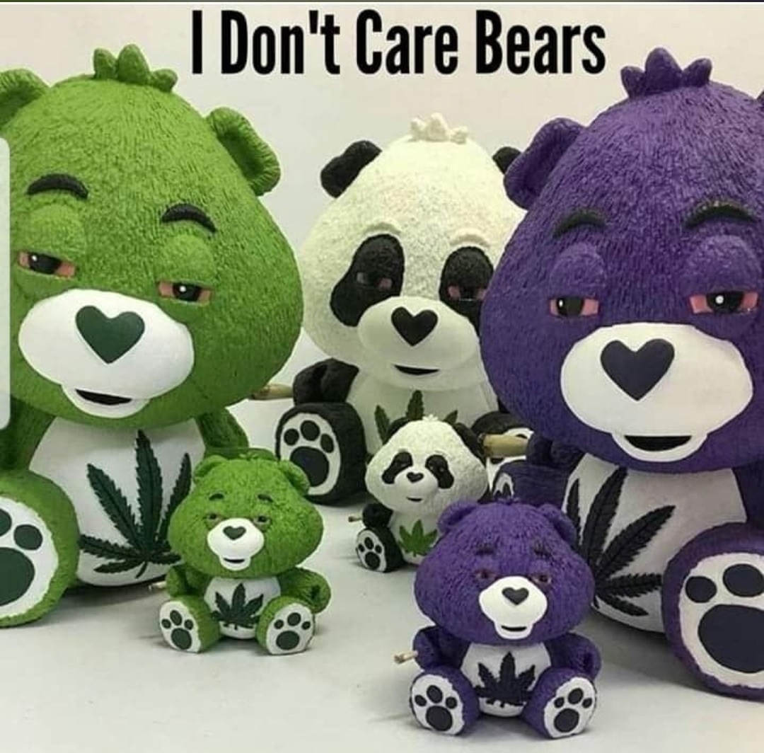 I Don't Care Bears: Comes with a Massive Dubie