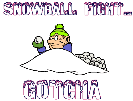 Snowball Fight: Team Pinecone Ready for Action!