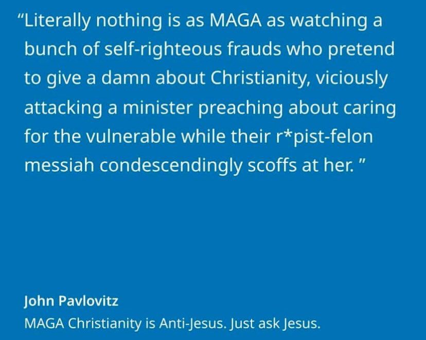 The intersection of MAGA and faith in Jesus.