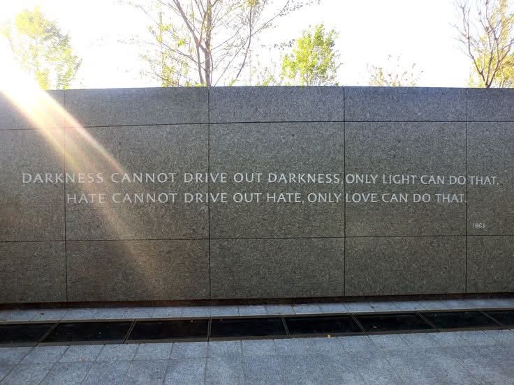 A glimpse of the inspiring MLK Memorial in Washington, D.C.