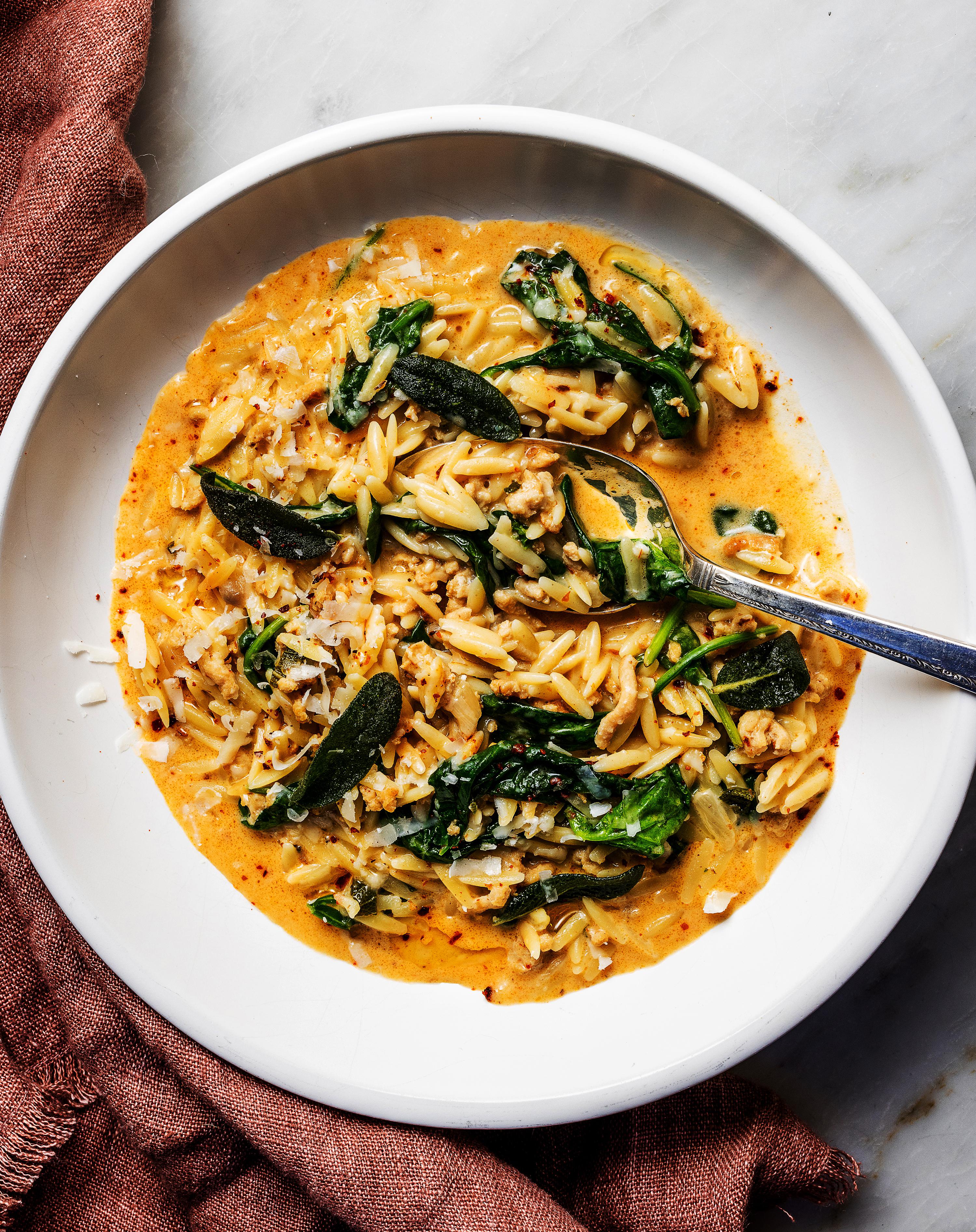 Deliciously Creamy Chicken Orzo with Sage Recipe You Need to Try!