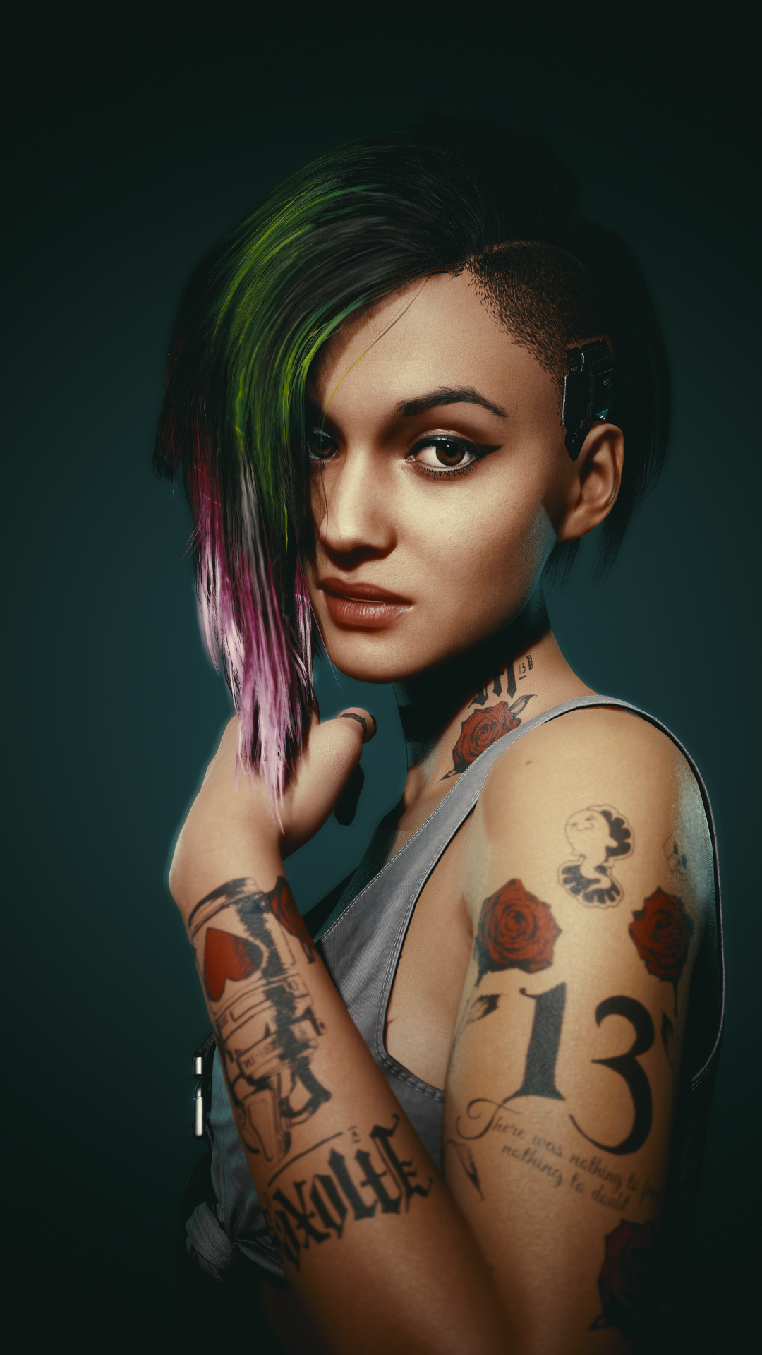 A Portrait of Judy Alvarez from Cyberpunk 2077