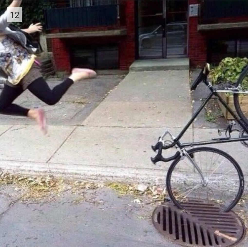 That Moment You Hit a Manhole
