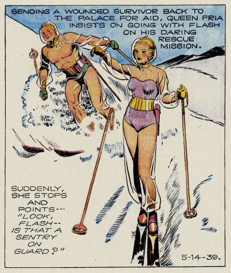 Queen Fria and Flash Gordon Venture into the Icy Kingdom of Frigia in Special Ice Suits