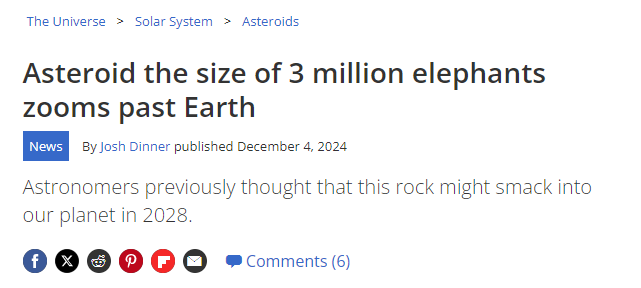 Curious minds want to know: How massive is the weight of 3 million elephants?