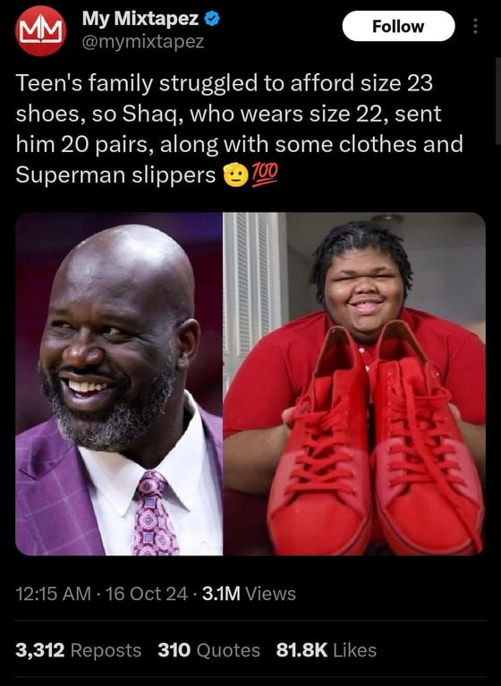 Shaquille O'Neal: A Truly Kind Soul