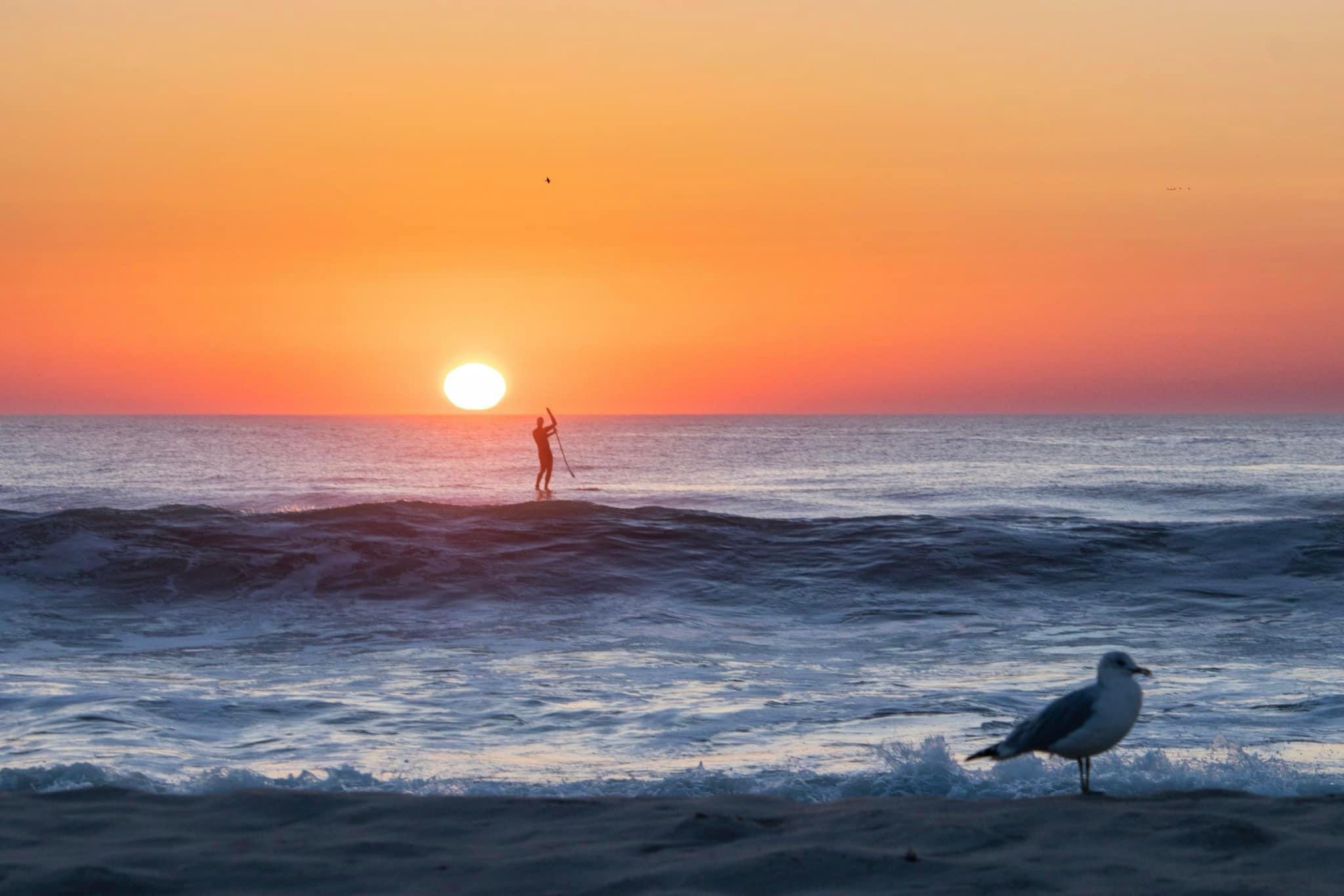 Paddling into the Sunrise