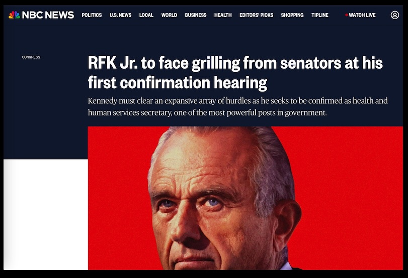 Reach Out to Your Senators: Urge them to vote against RFK Jr's appointment as Head of HHS due to his lack of qualifications.