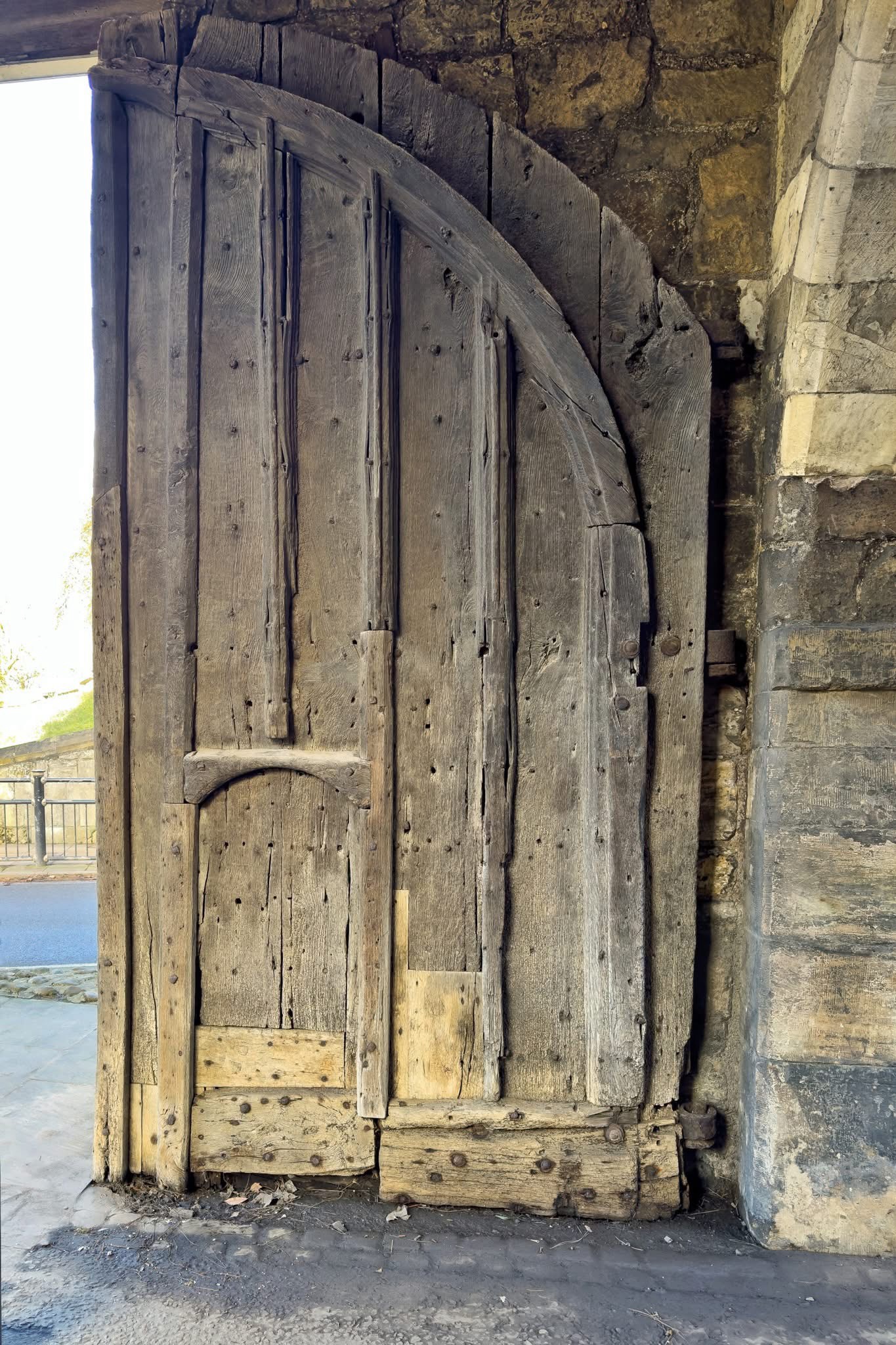 Step back in time with this original medieval door from Walmgate Bar, York, dating back to 1420, where Henry V passed through in 1421.