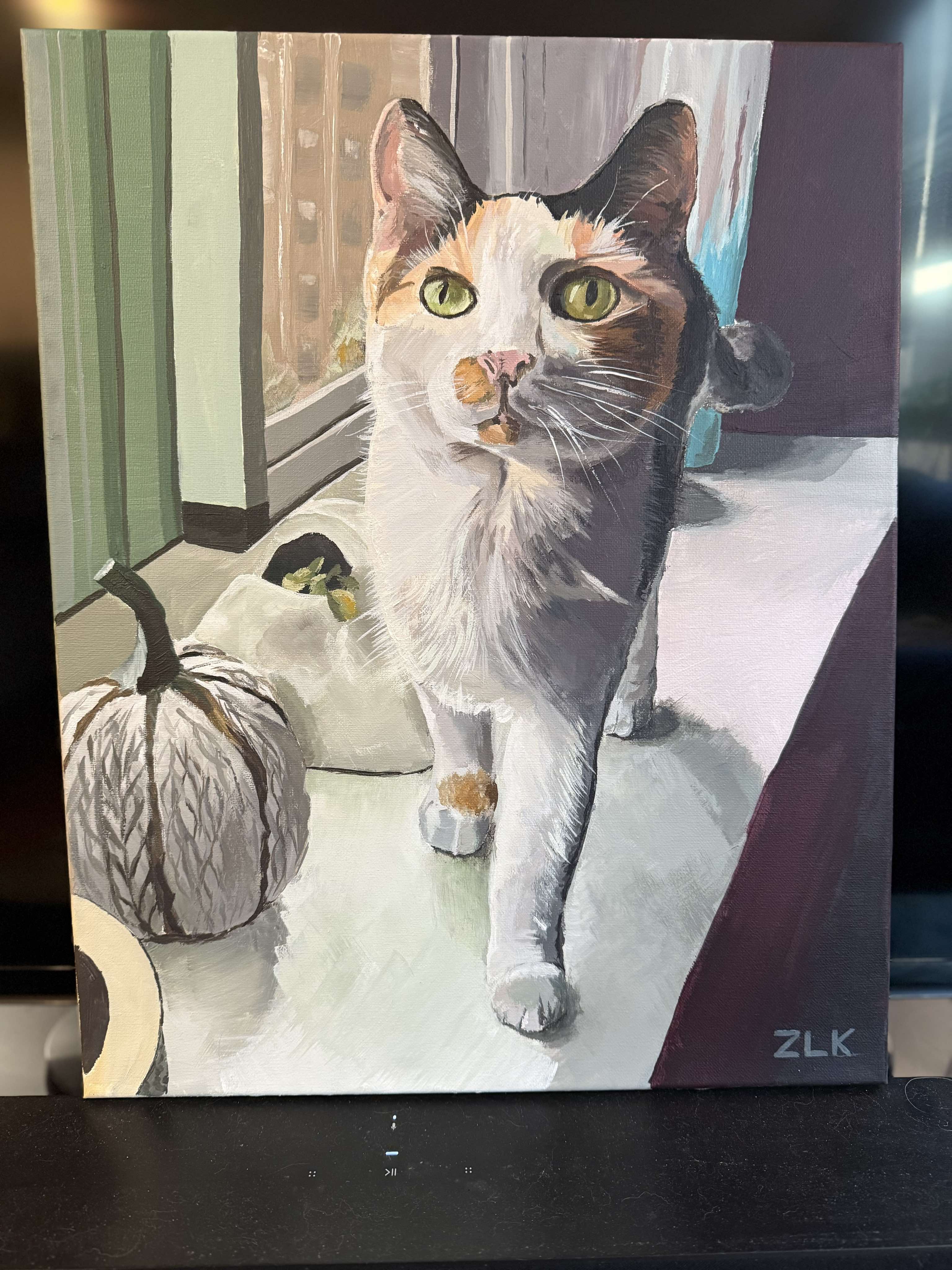 Creating a Heartfelt Tribute Painting for My Girlfriend's Cat