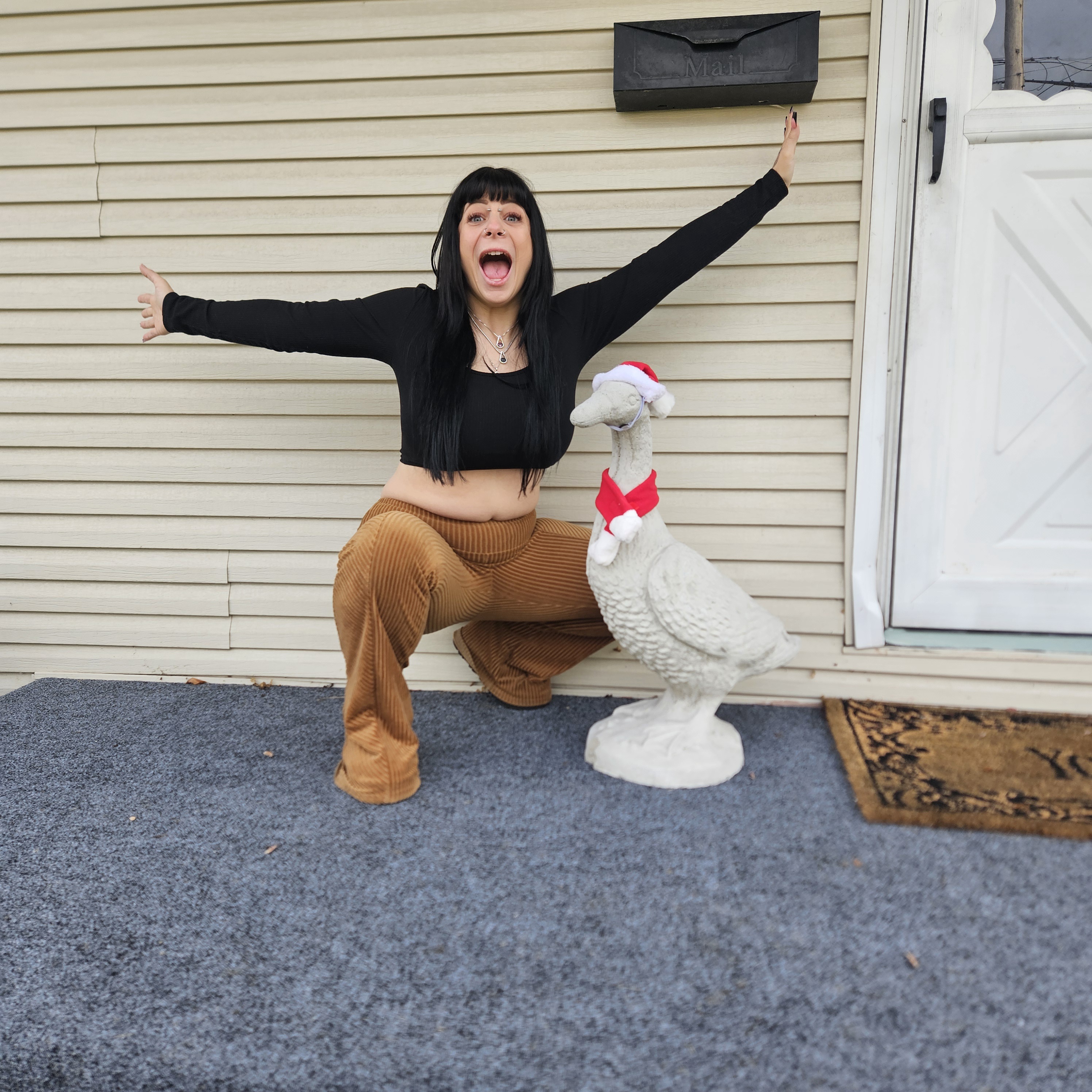 Merry Christmas from me and my buddy Goosifer!