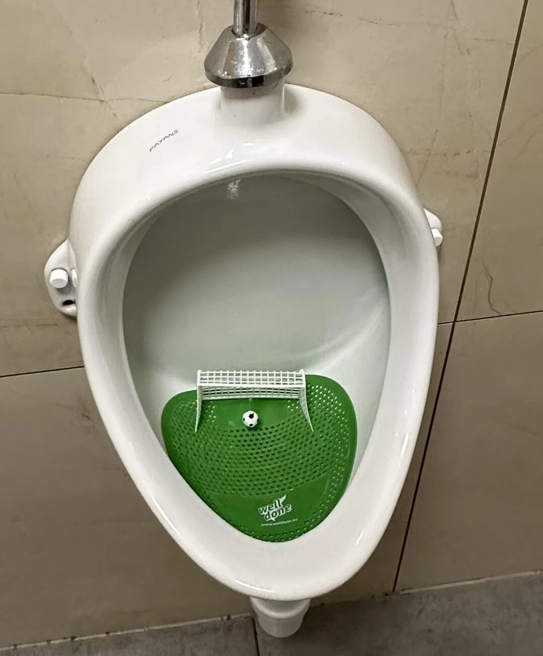 Ingenious Urinal Design at a Hungarian Sports Bar