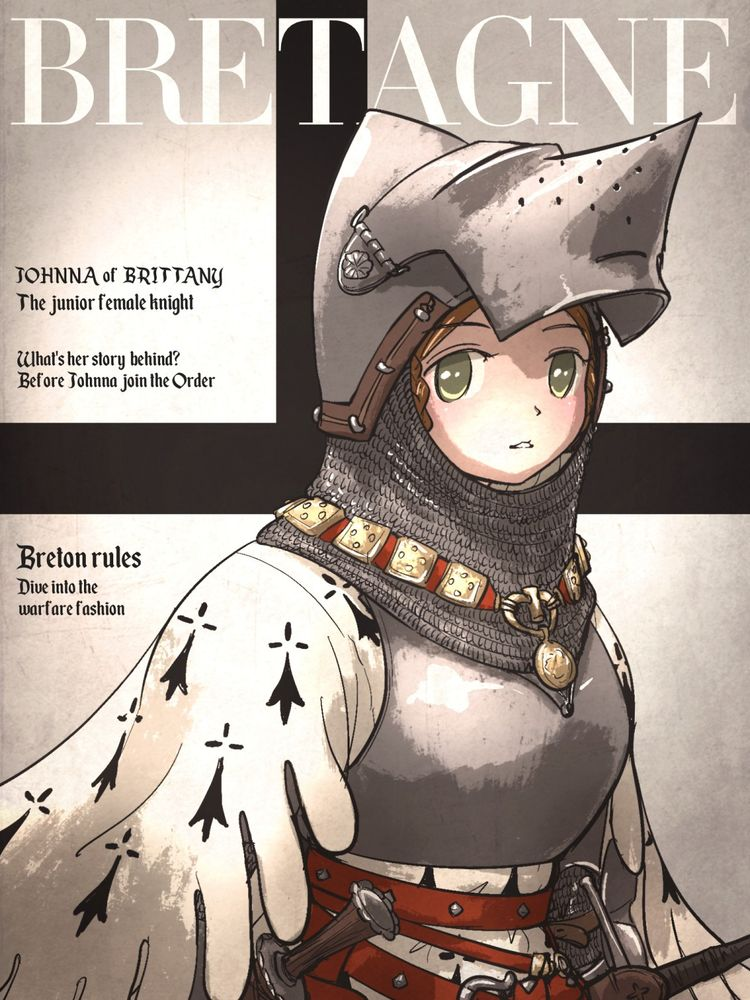 VOGUE Cover Glamour Featuring Lady Johnna and Leonie the Castellan by Artist Ironlily