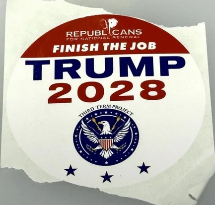 Stickers distributed at CPAC 2025 event