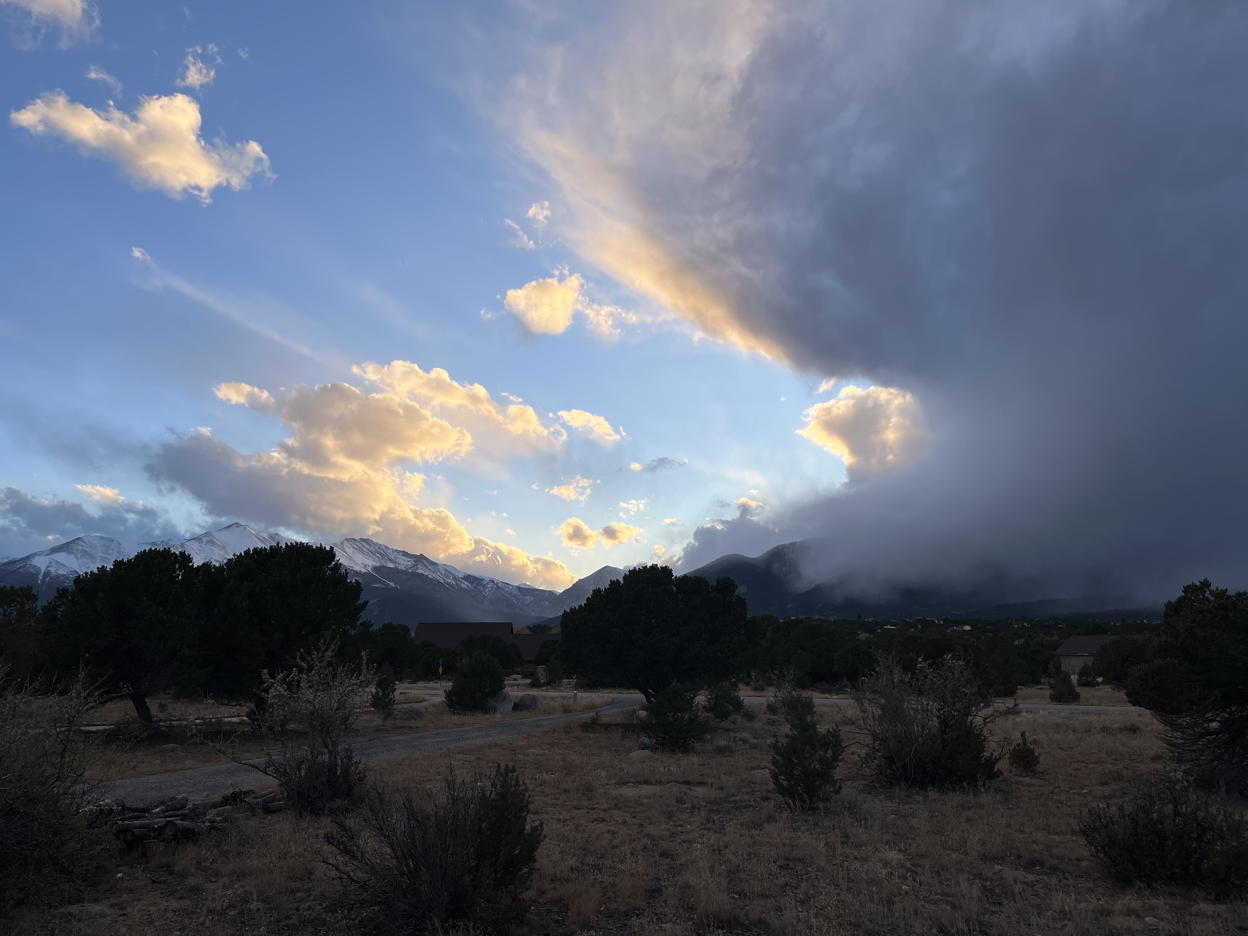 Witness the Transition: Fall Meets Winter in a Stunning Scene