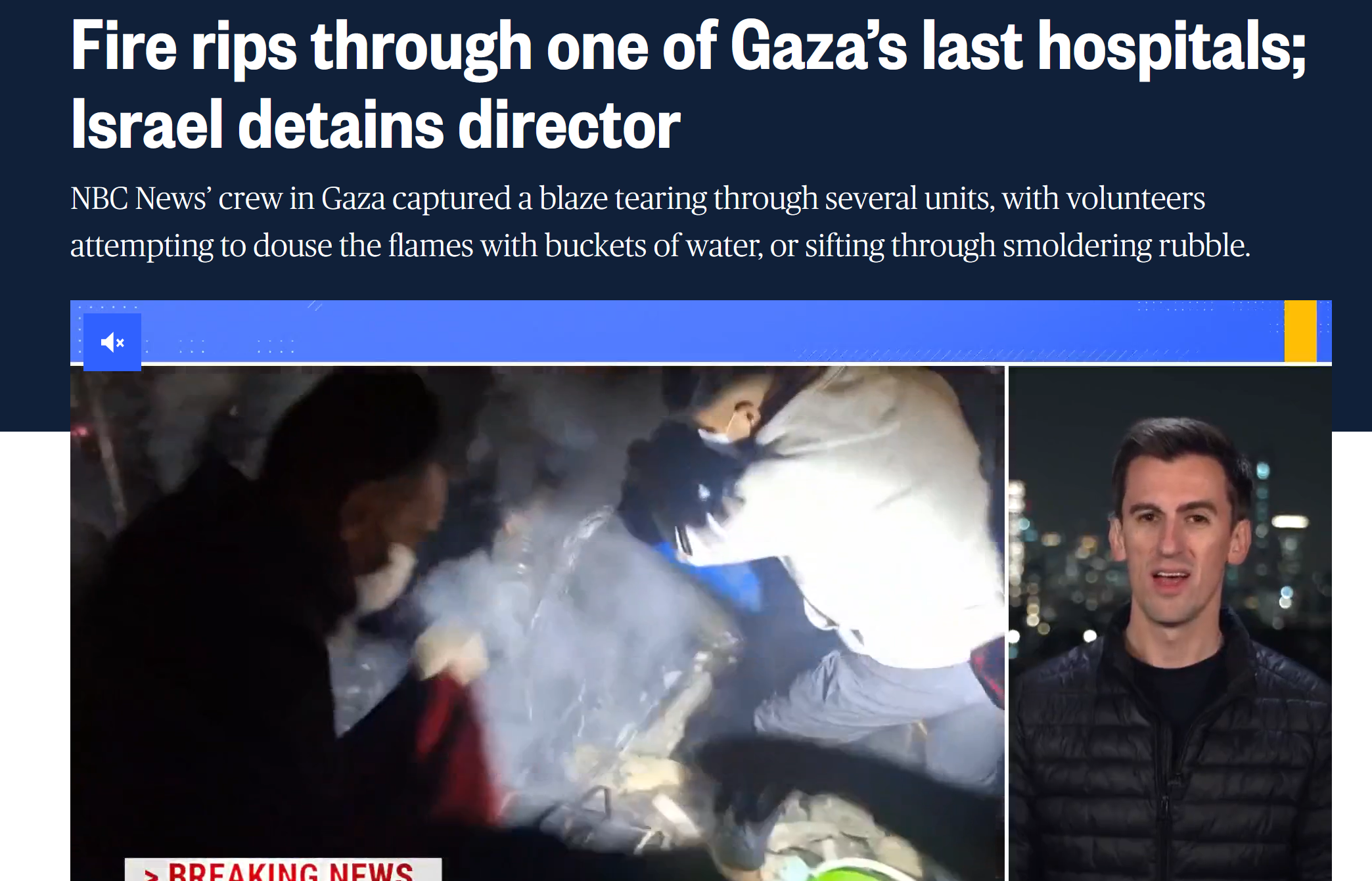 Israel's devastating strike on one of Gaza's last hospitals