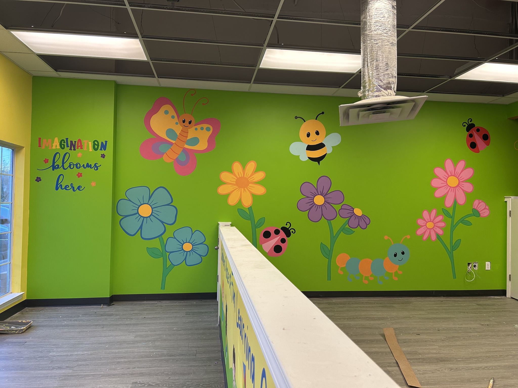 Just wrapped up some colorful paintings for a daycare!