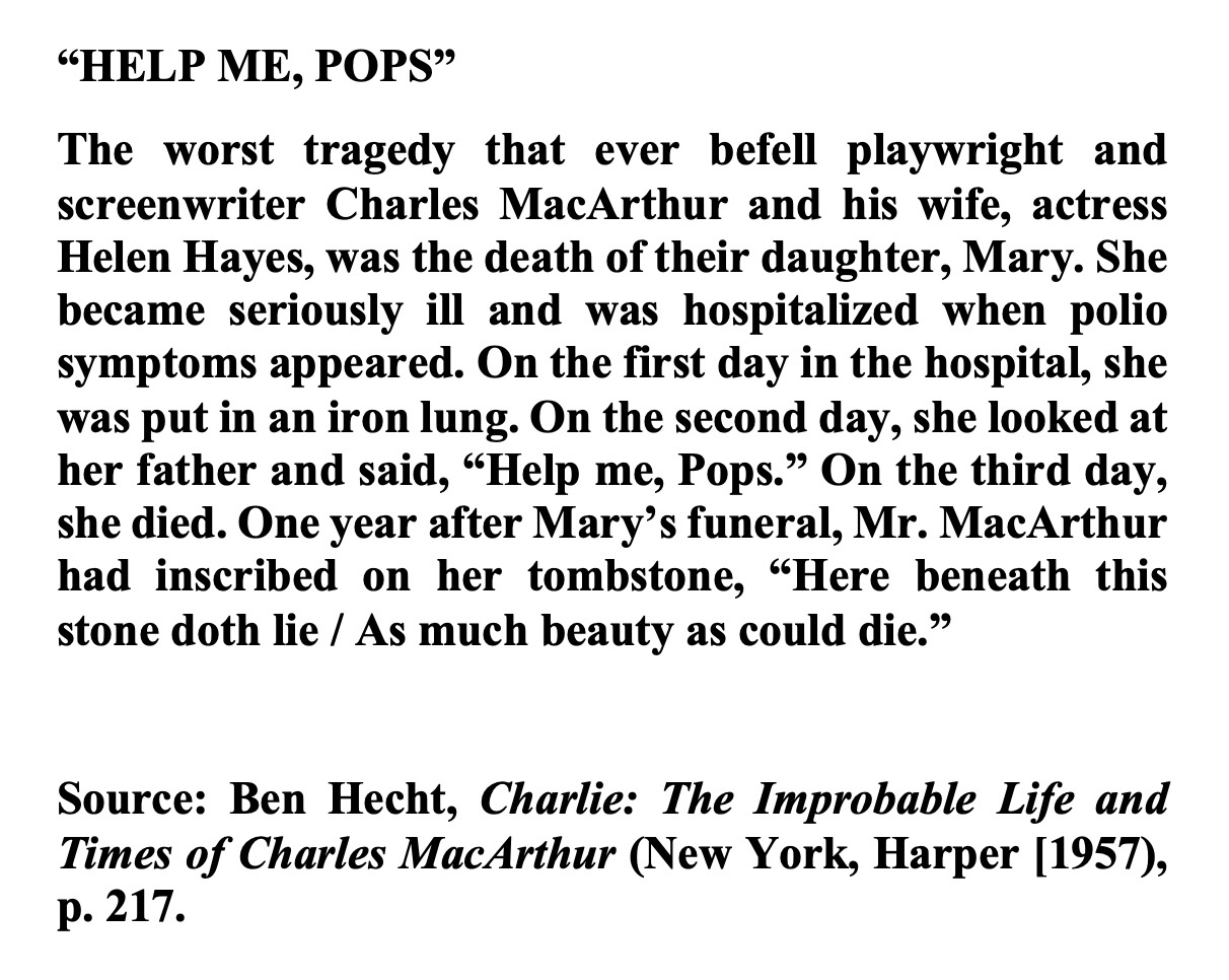 A Plea for Help: "Help Me, Pops"