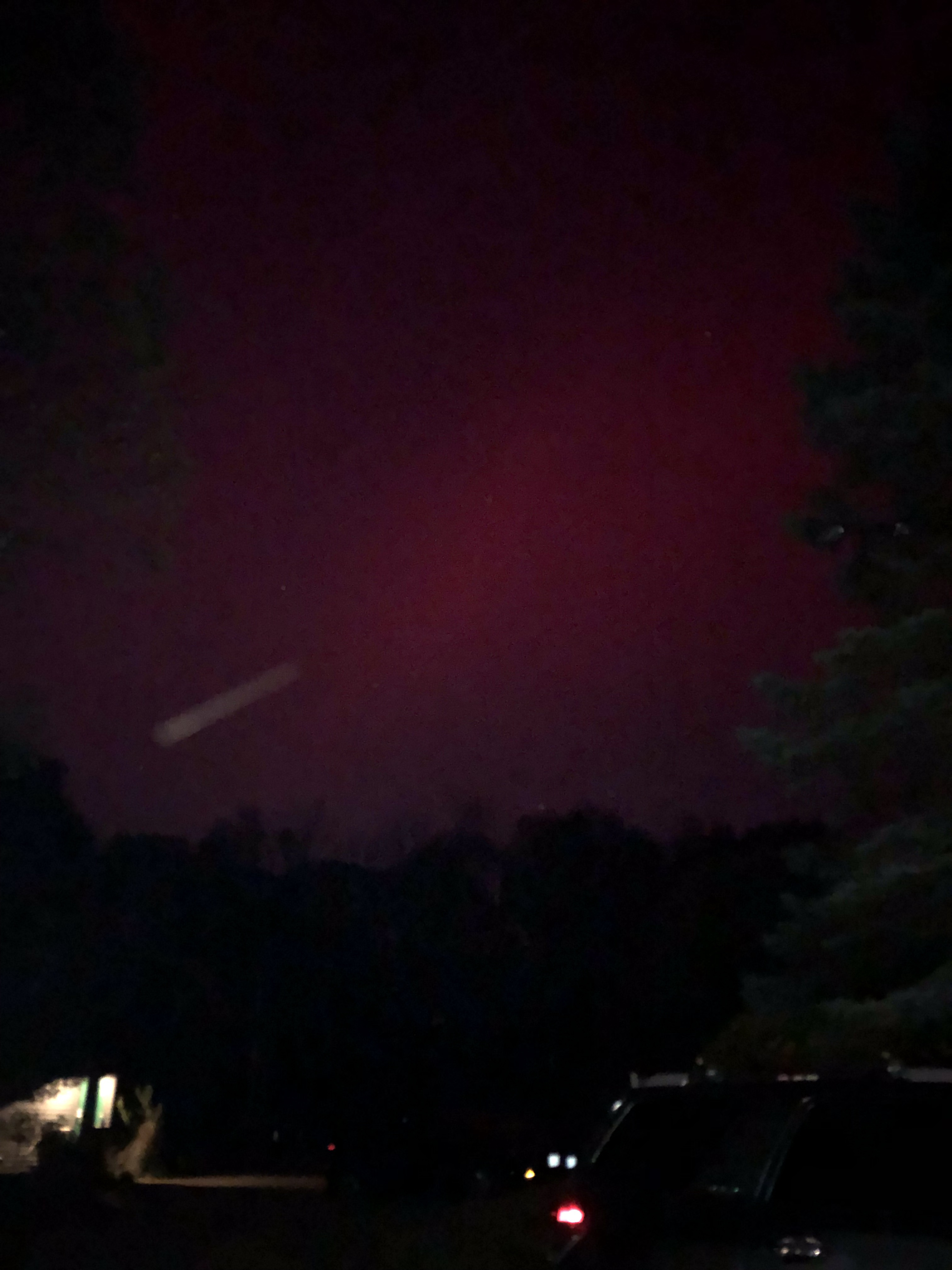 A Stunning Night: Shooting Star and Aurora in New Hampshire
