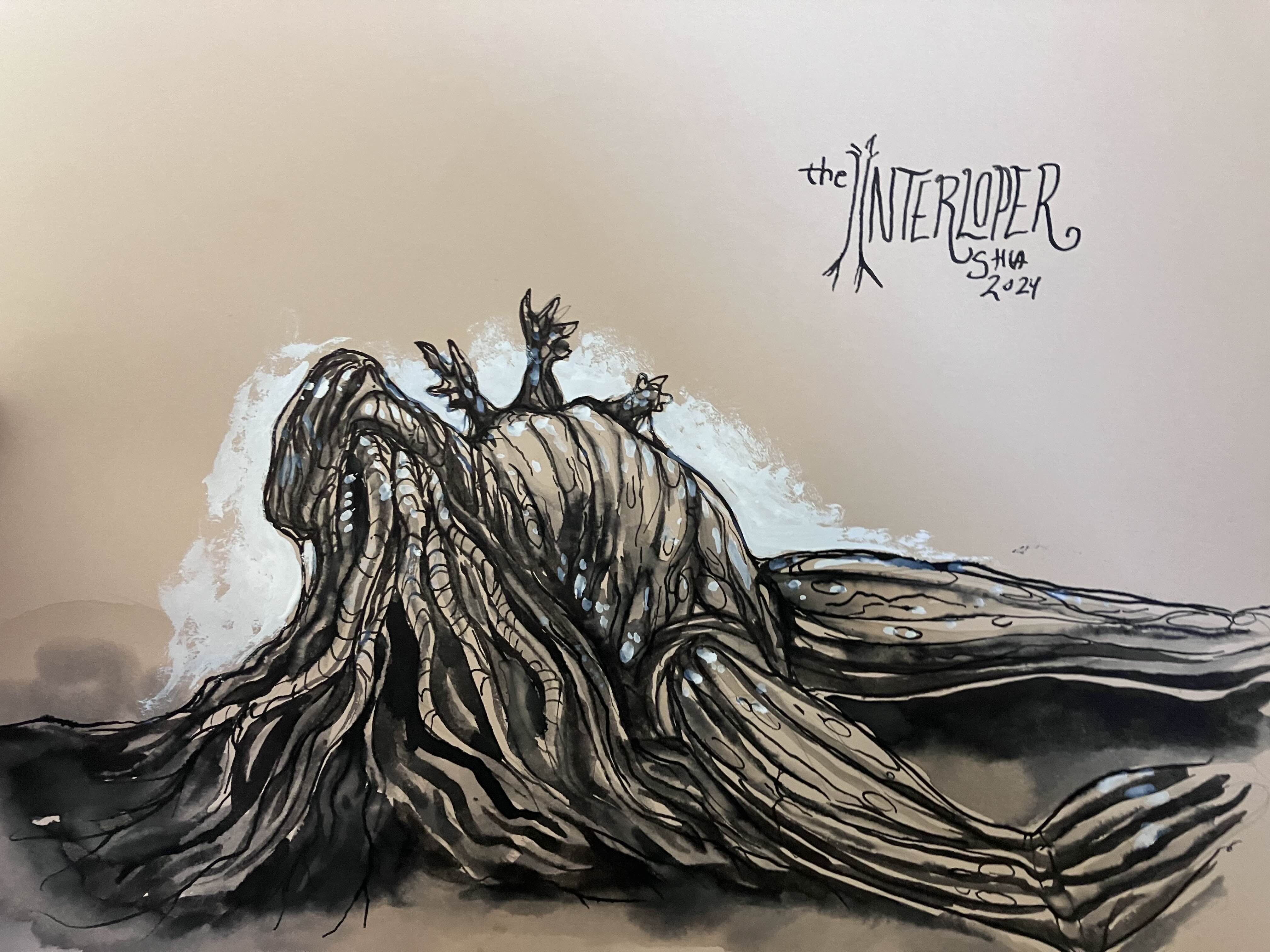 Inktober Day 22: The Mysterious Interloper
