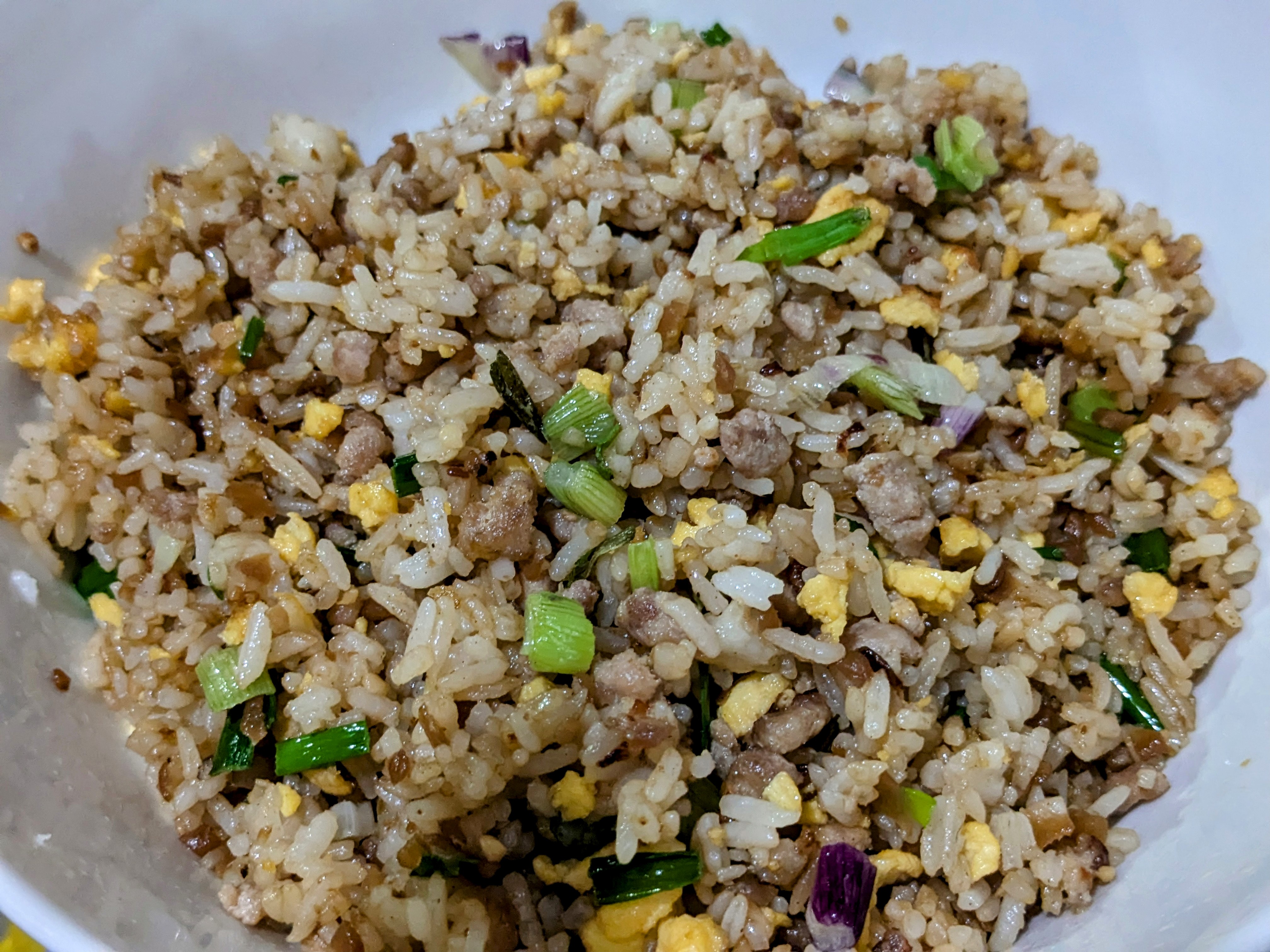 Delicious Egg Fried Rice with Minced Pork and Chai Por: A Culinary Delight